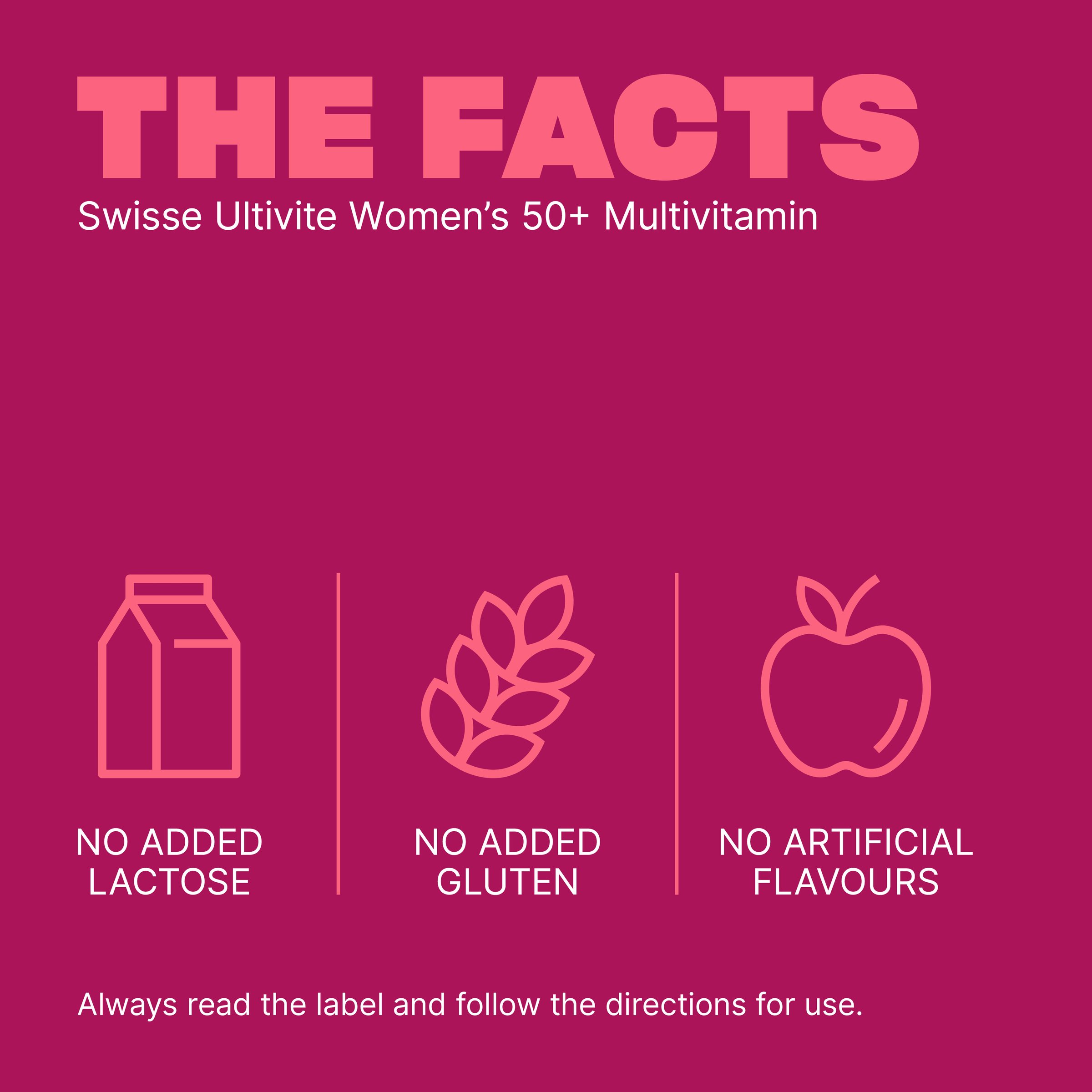 Swisse Ultivite Women's 50 + Multivitamin 90 tablets - Image 5