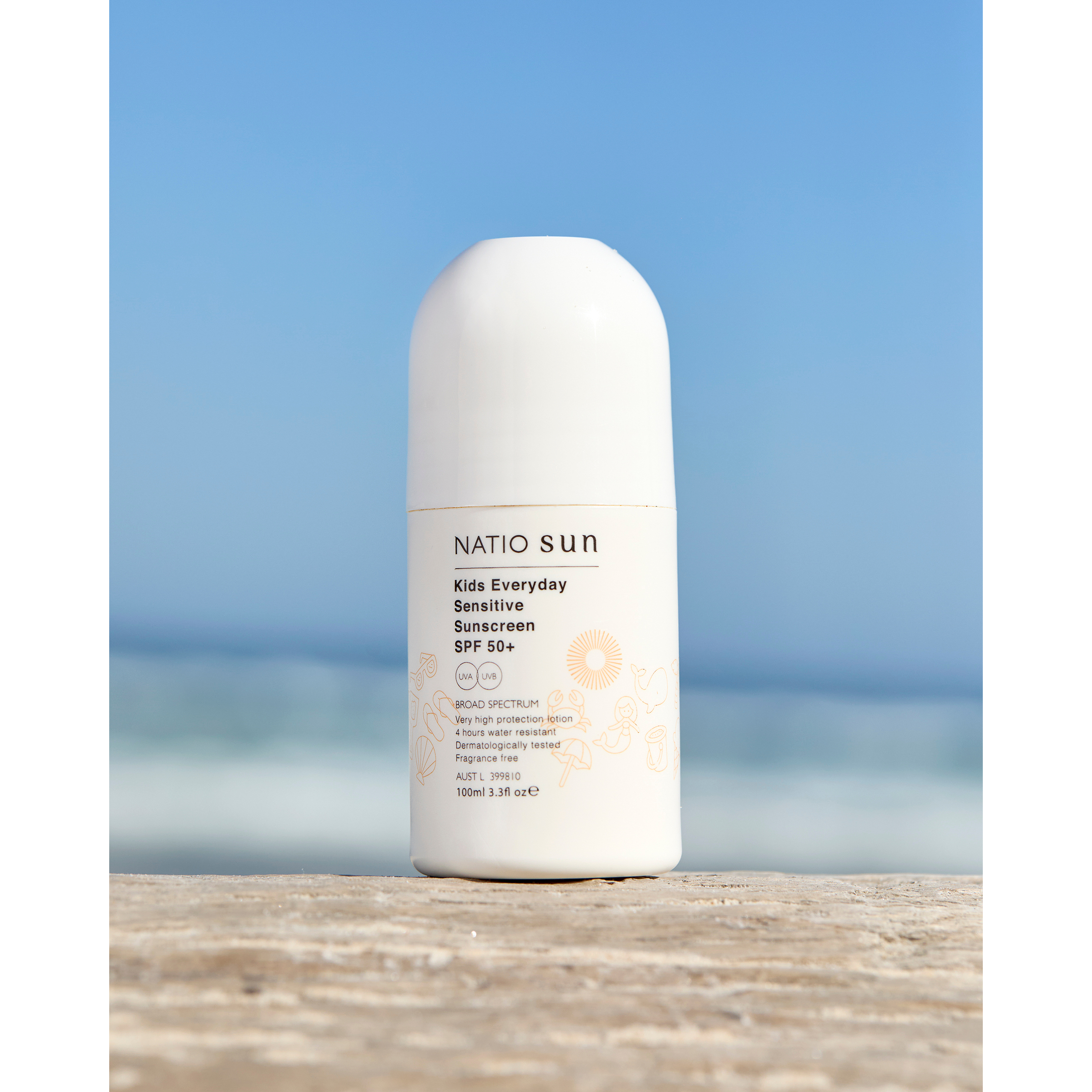 Natio Kids Everyday Sensitive Sunscreen SPF 50+ (Roll-On) 100 ml - Image 5
