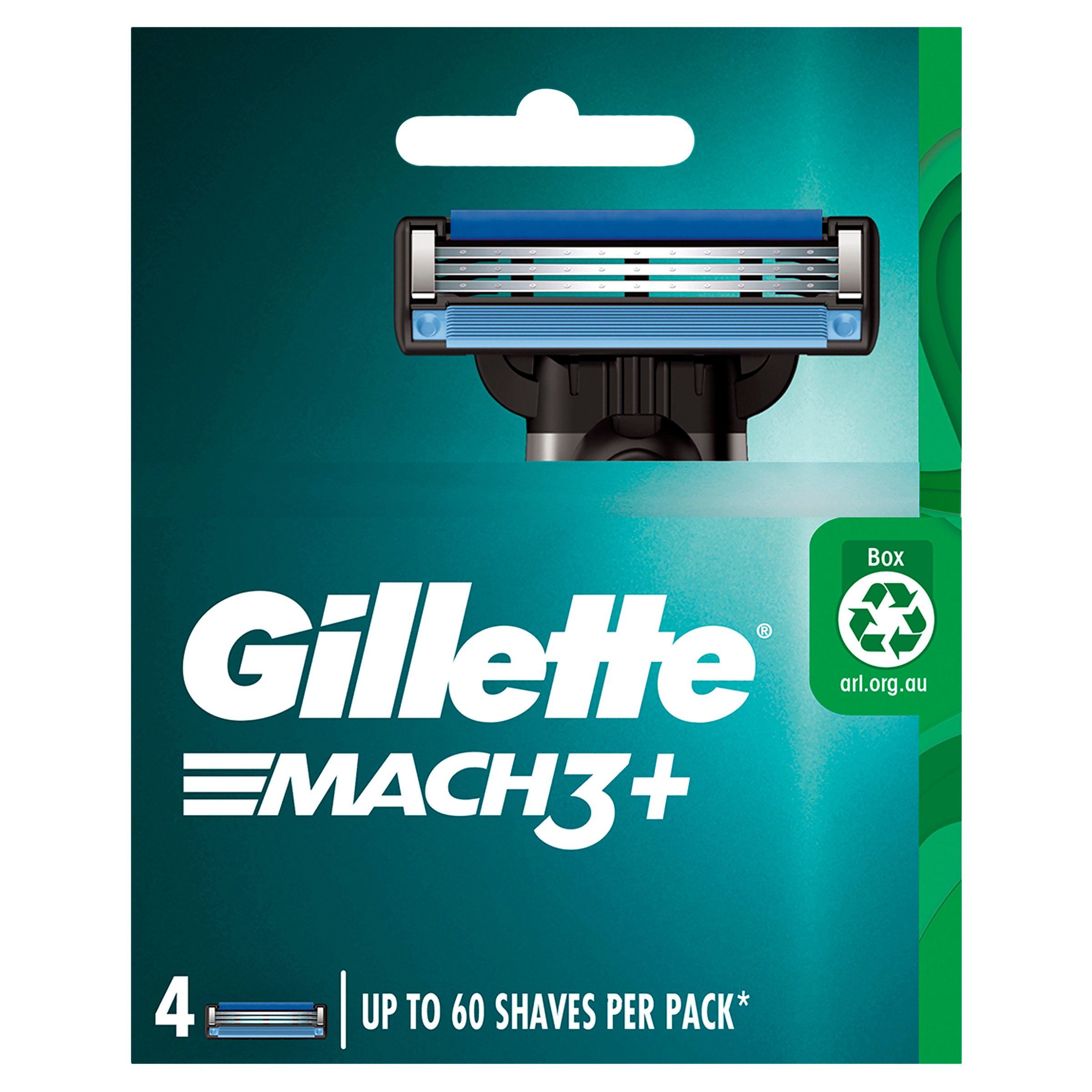 Gillette Mach3+Cartridges 4 pack - Image 1