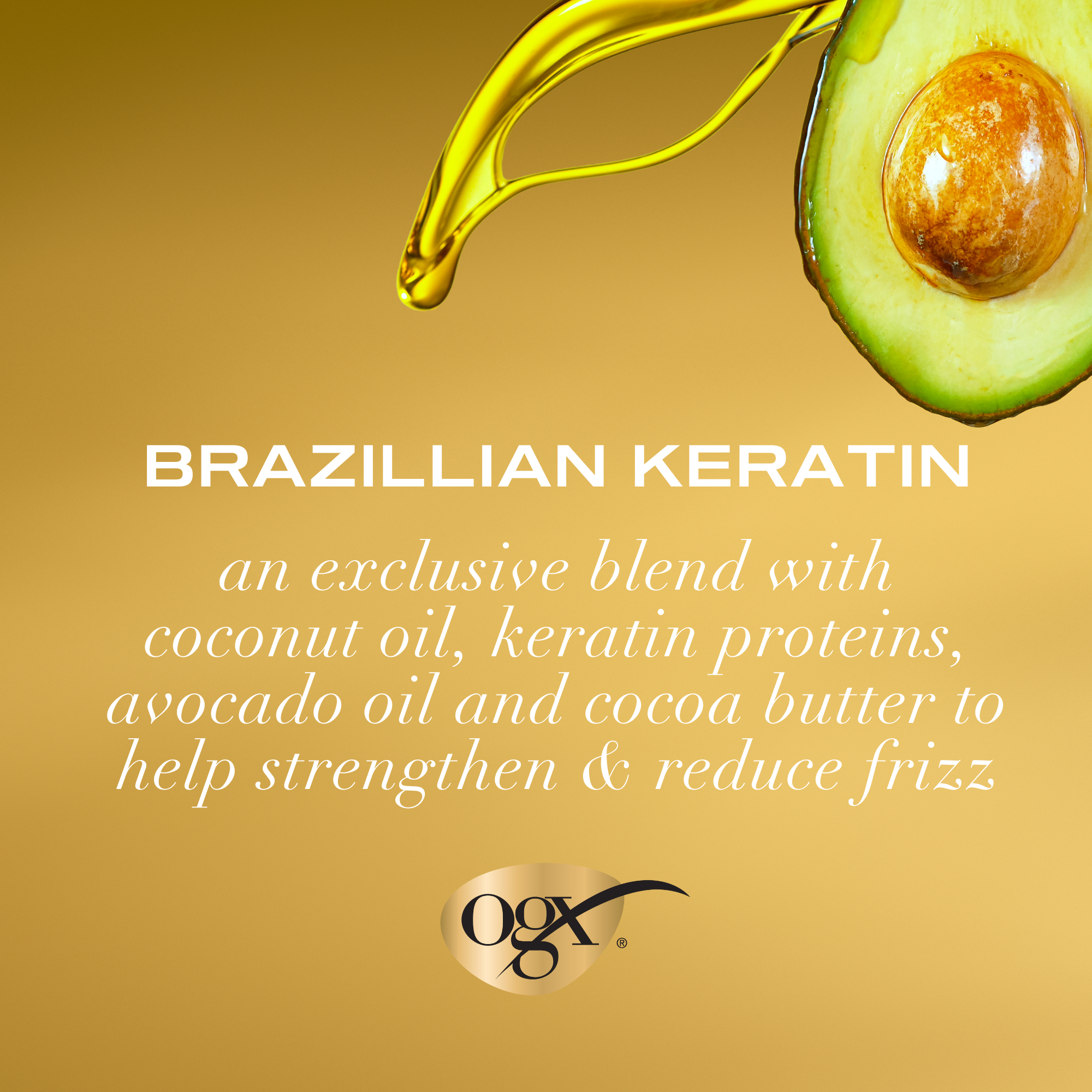 OGX Brazilian Keratin Therapy Ever Straight Shampoo 385ml - Image 4