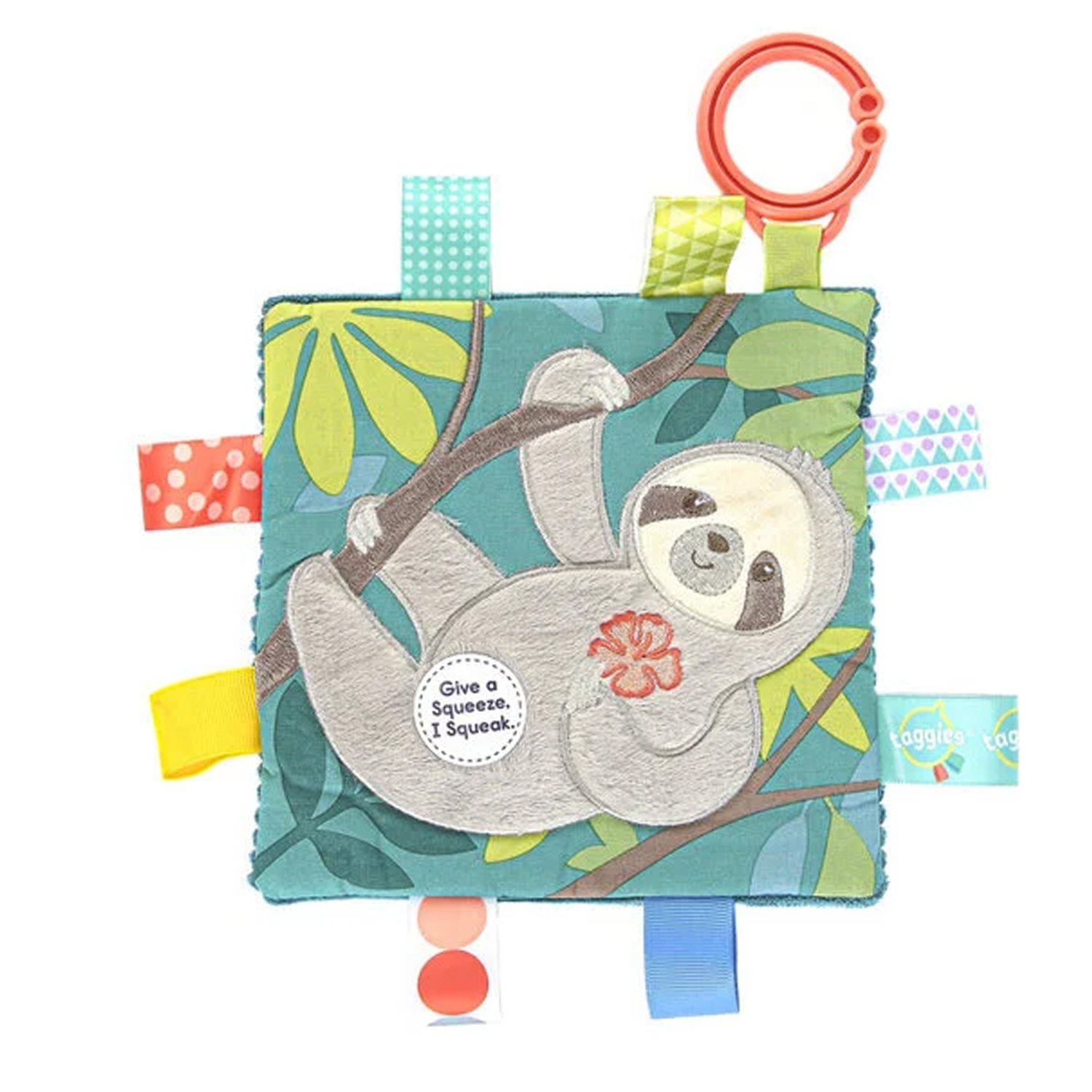 Mary Meyer Taggies Molasses Sloth Crinkle Me 1 each