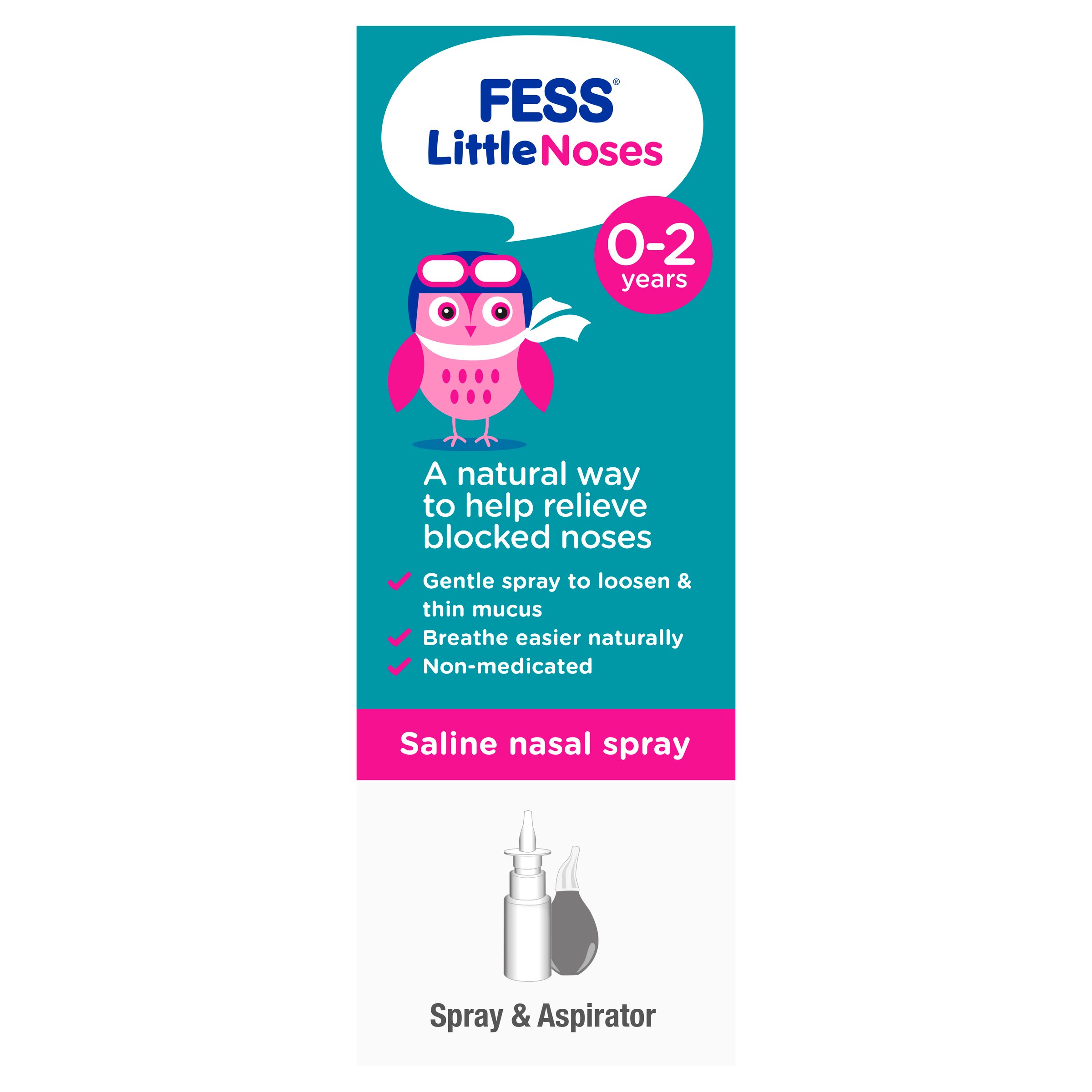 Fess Little Noses Saline Nasal Spray And Aspirator 15ml - Image 3