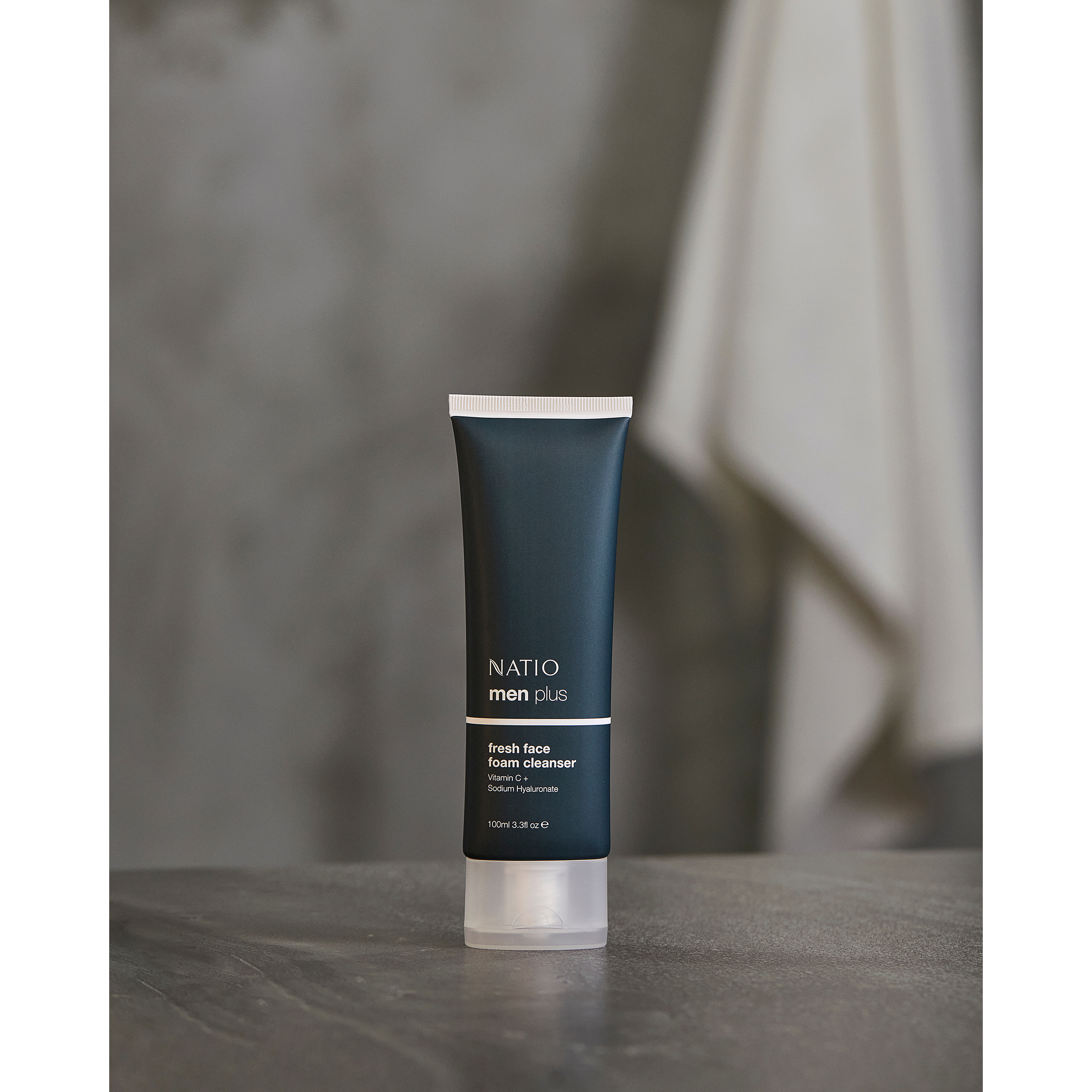 Natio Men Plus Fresh Face Foam Cleanser 100ml - Image 3
