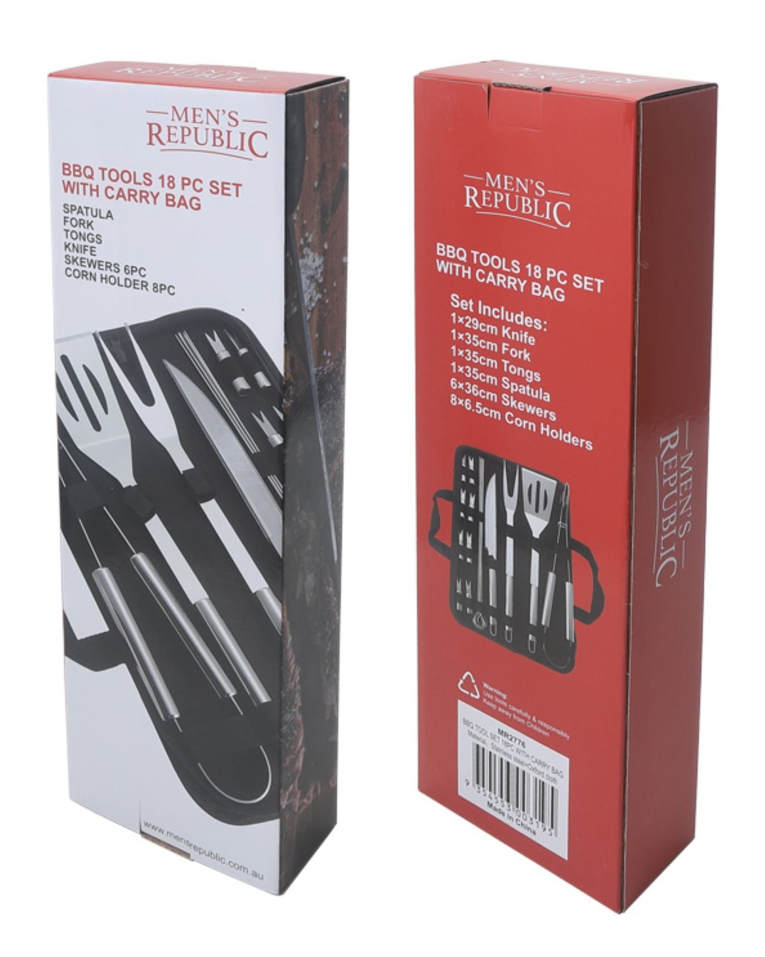 Men's Republic BBQ Tool Set In Carry Bag 18 piece - Image 1