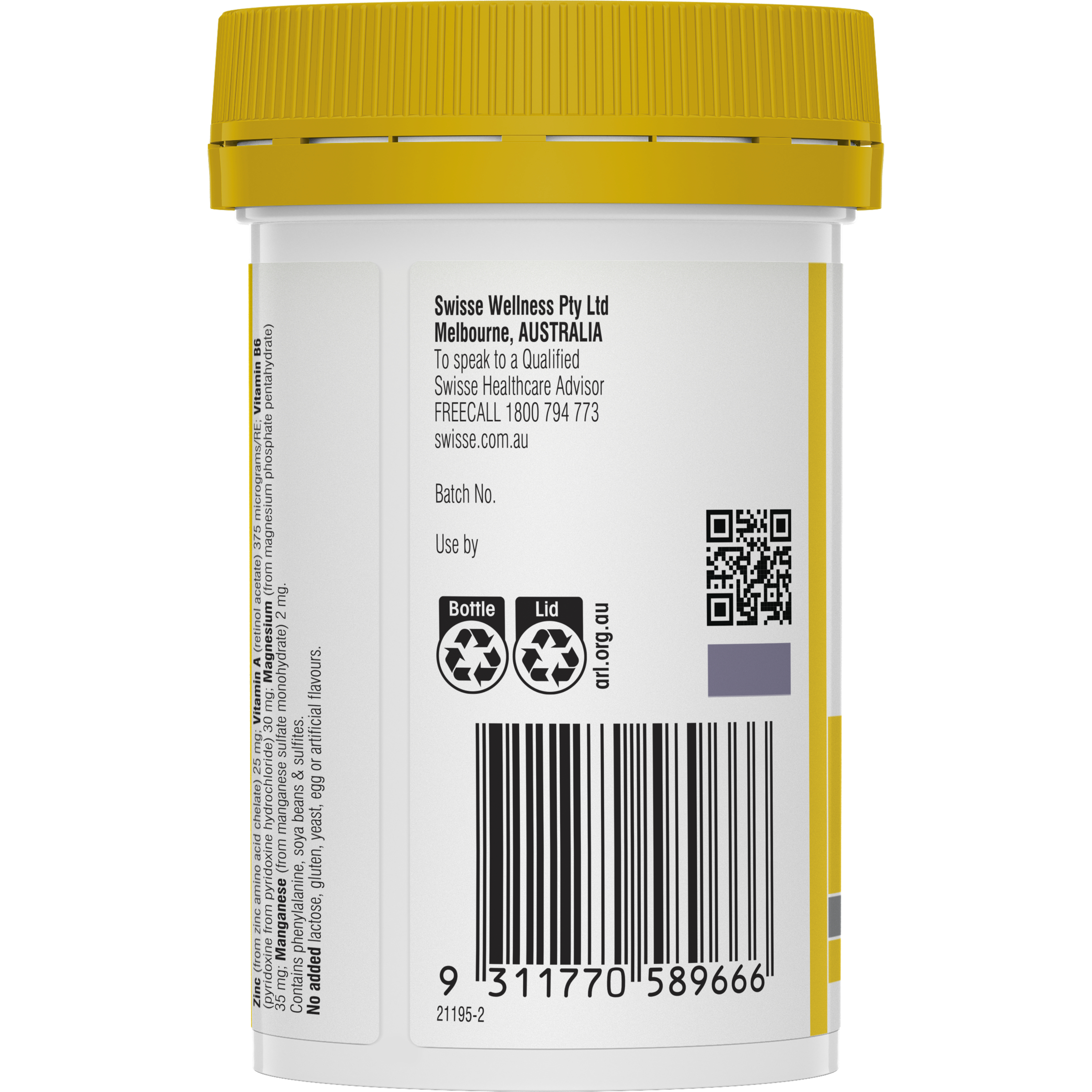 Swisse Ultiboost Zinc+ 60 tablets - Image 3