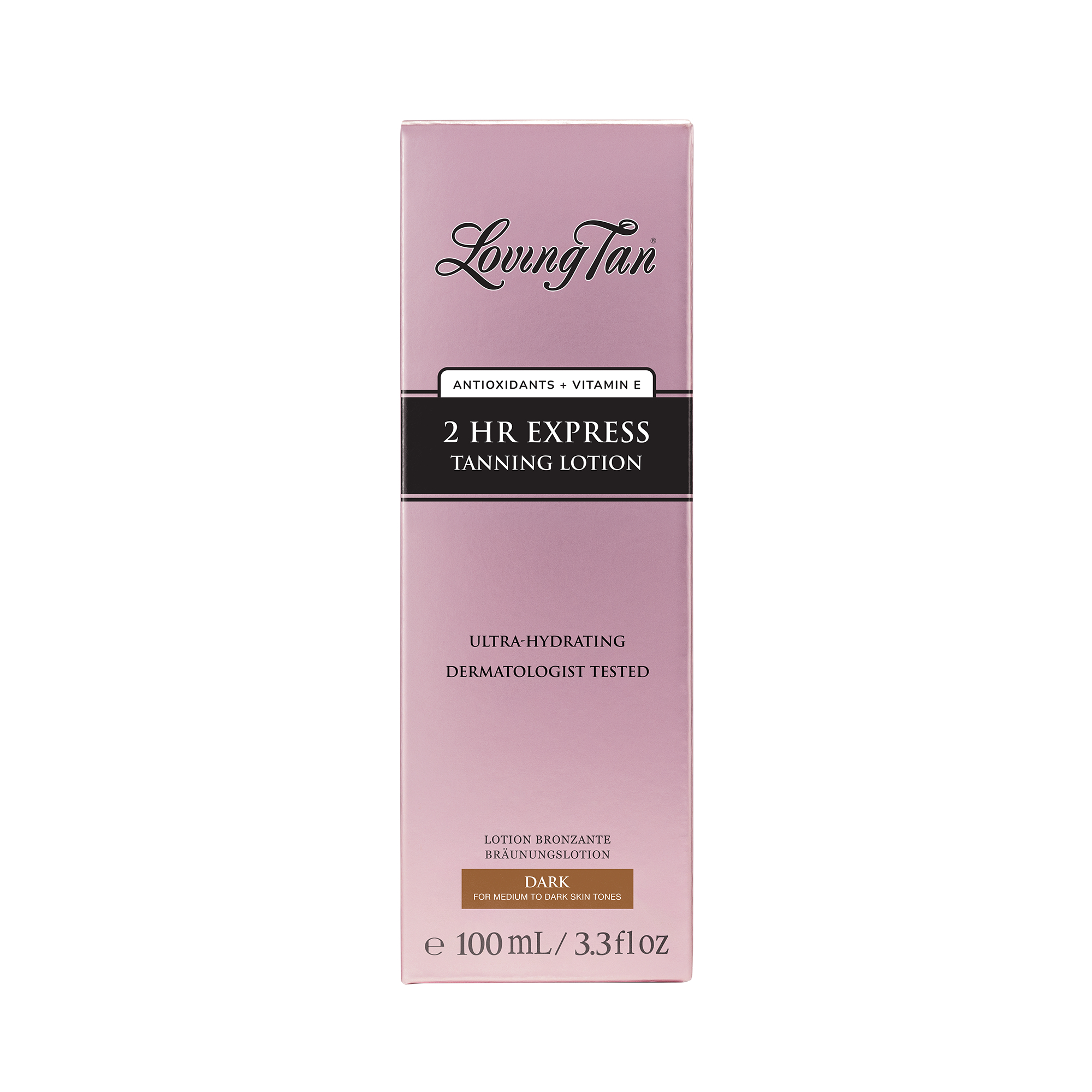 Loving Tan 2 HR Express Tanning Lotion Dark 100ml - Image 1