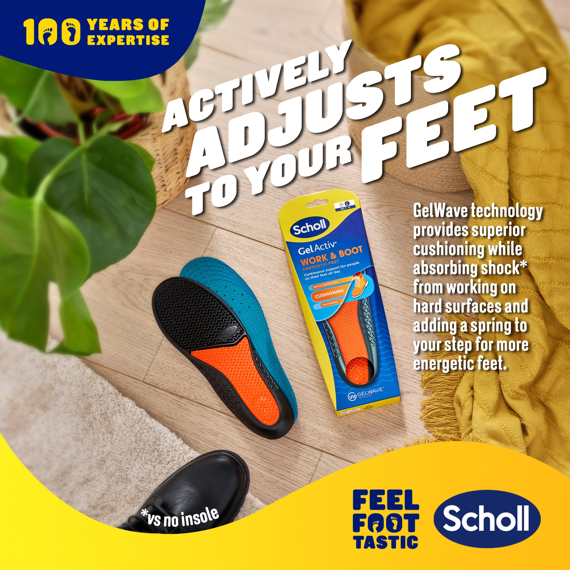 Scholl Gel Activ Insole Work & Boot Large 1 each - Image 12