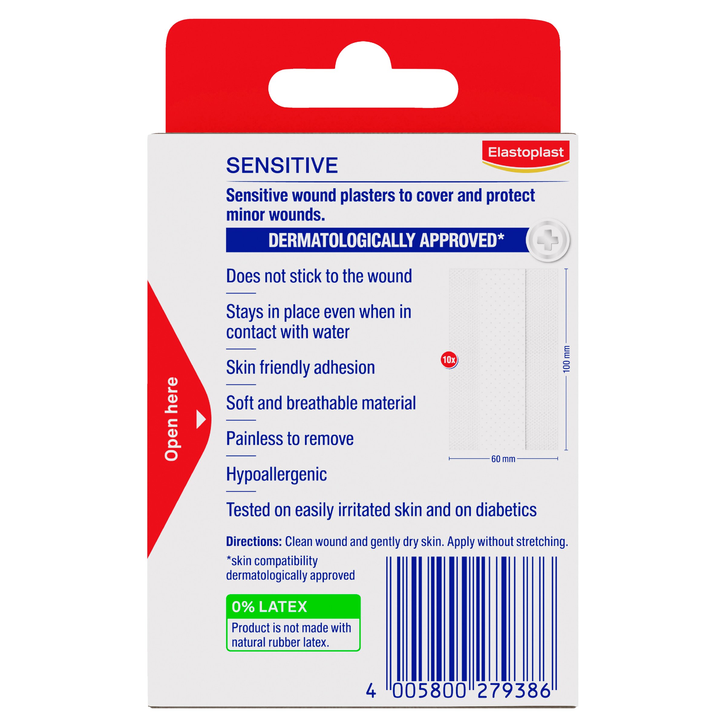 Elastoplast Sensitive Dressing Lengths 1m X 6cm - 10 pack - Image 2
