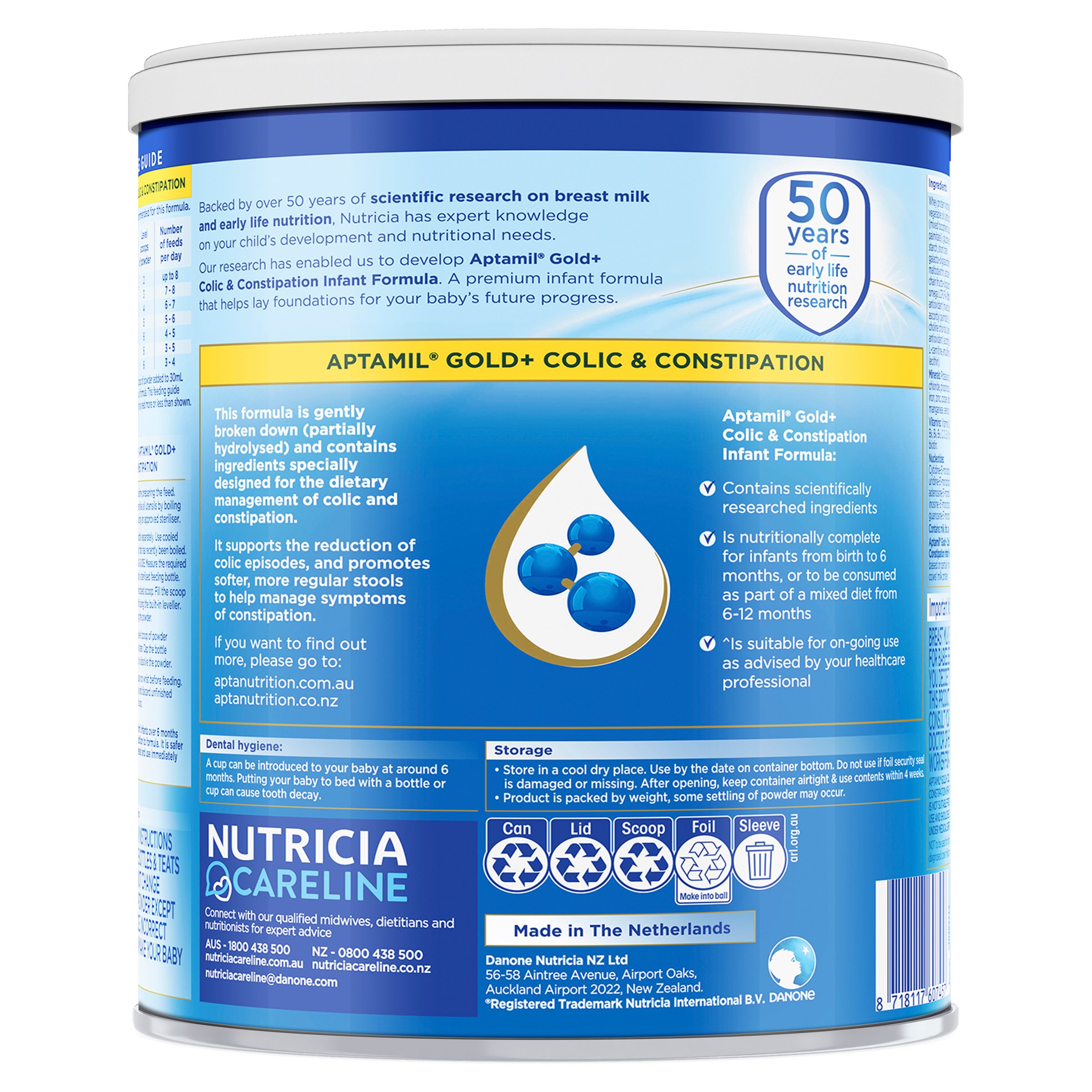 Aptamil Gold + Colic & Constipation 0-12 Months 900g - Image 2