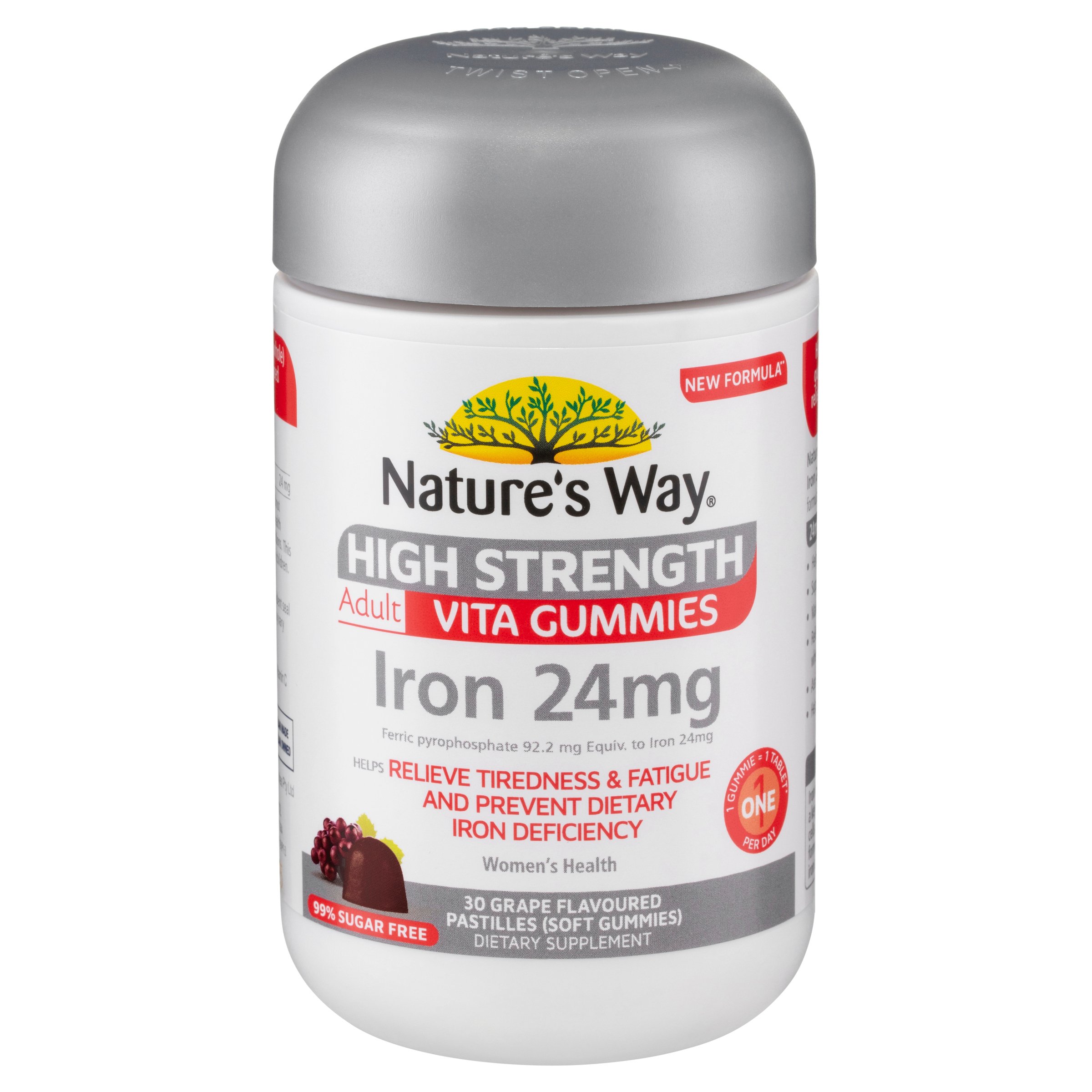 Nature's Way High Strength Adult Vita Gummies Iron 24mg - 30 pastilles - Image 5