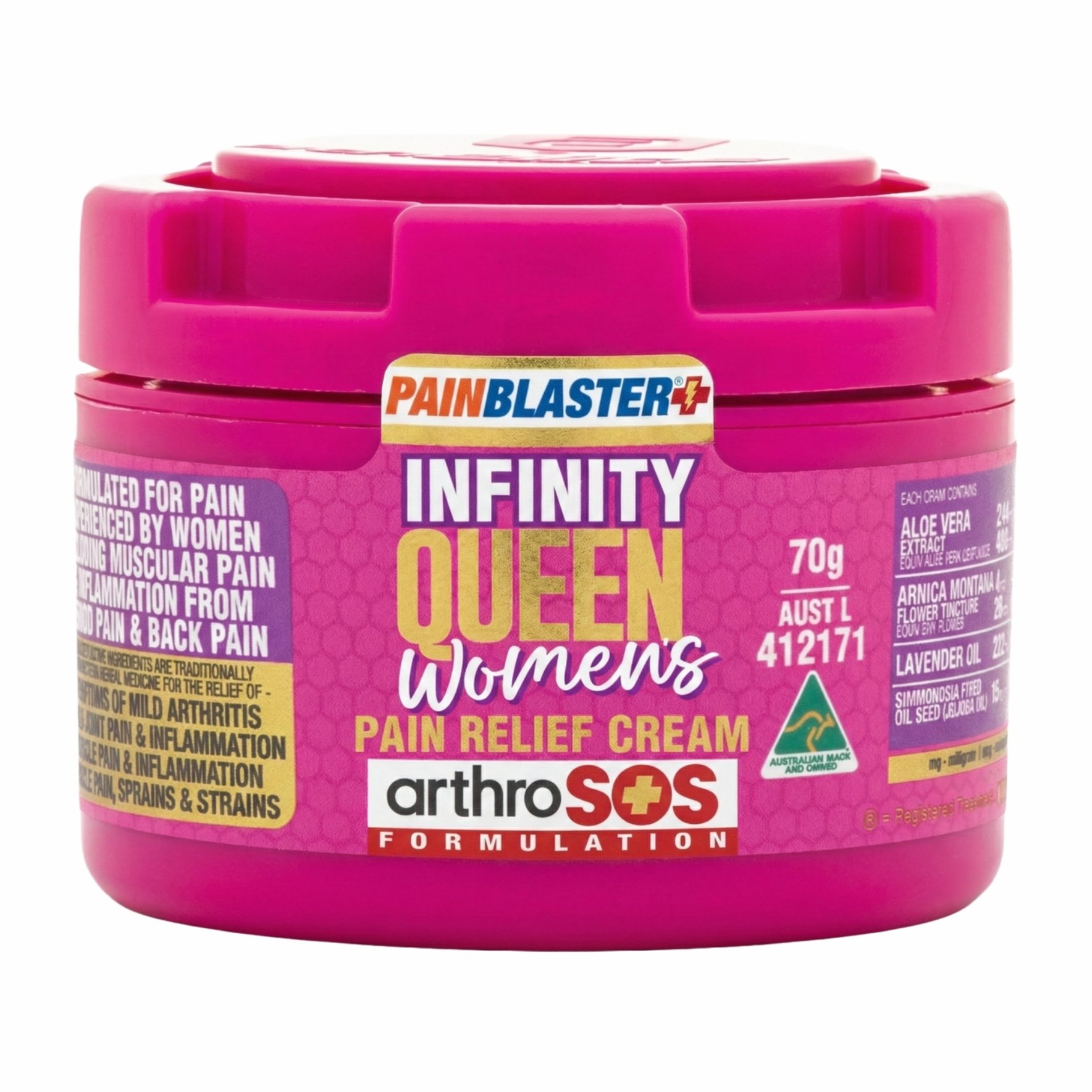 Athelite Infinity Queen Women's Pain Relief Cream 70g