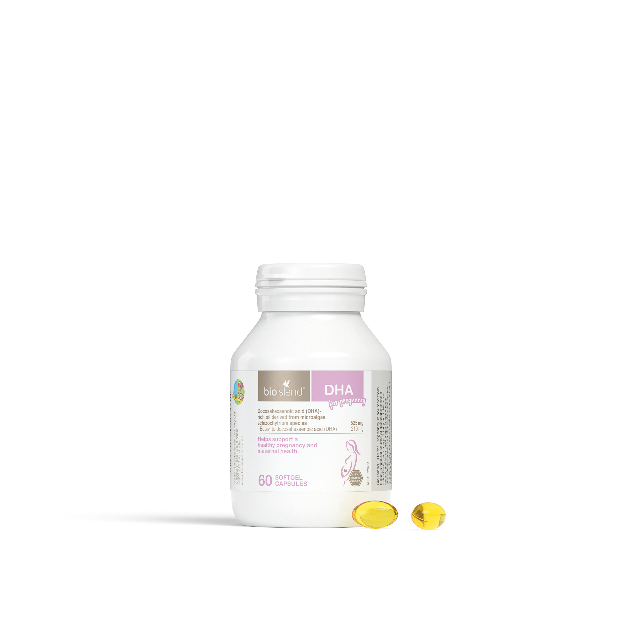 Bio Island DHA For Pregnancy 60 soft gel capsules - Image 4