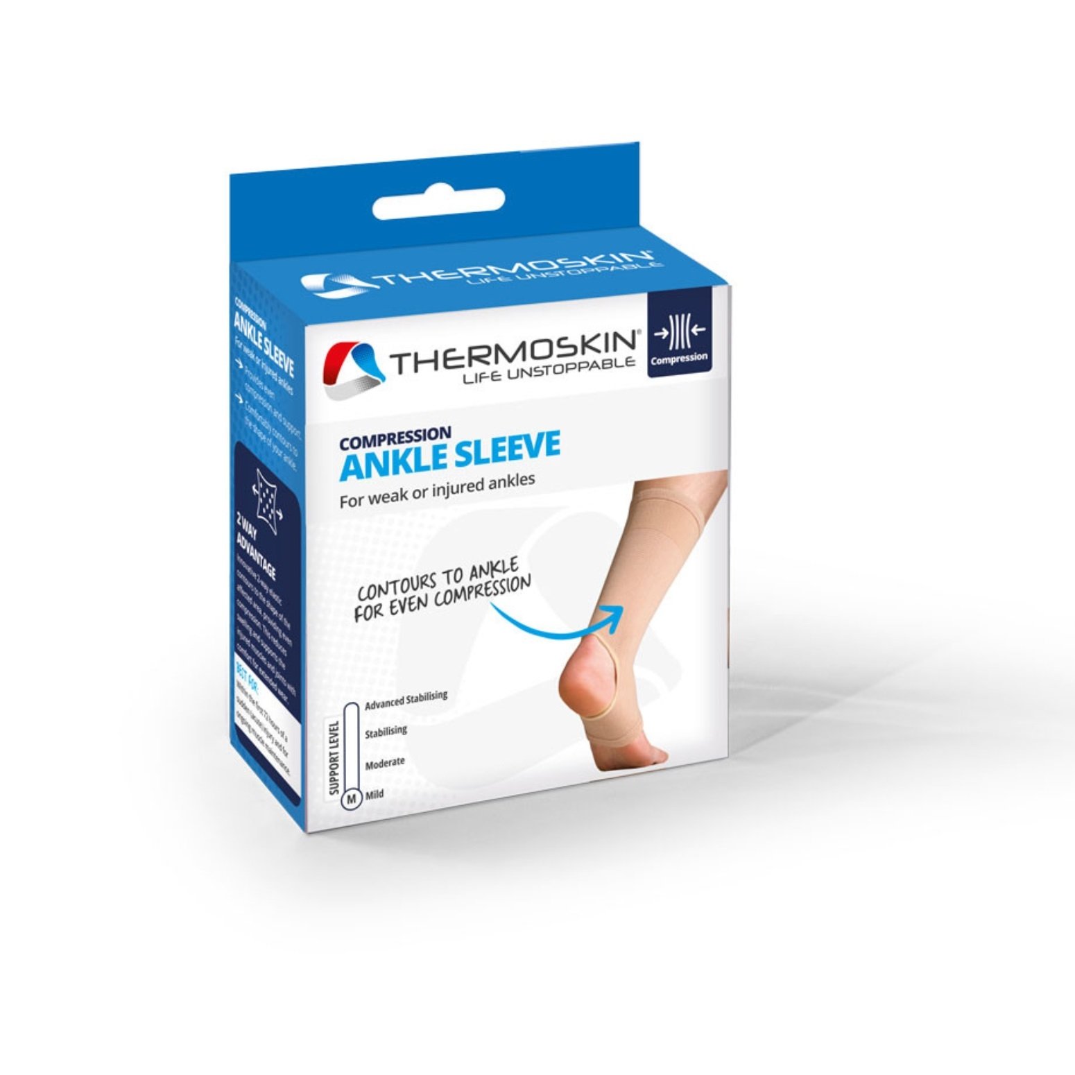 Thermoskin Compression Ankle Sleeve Small - Image 1