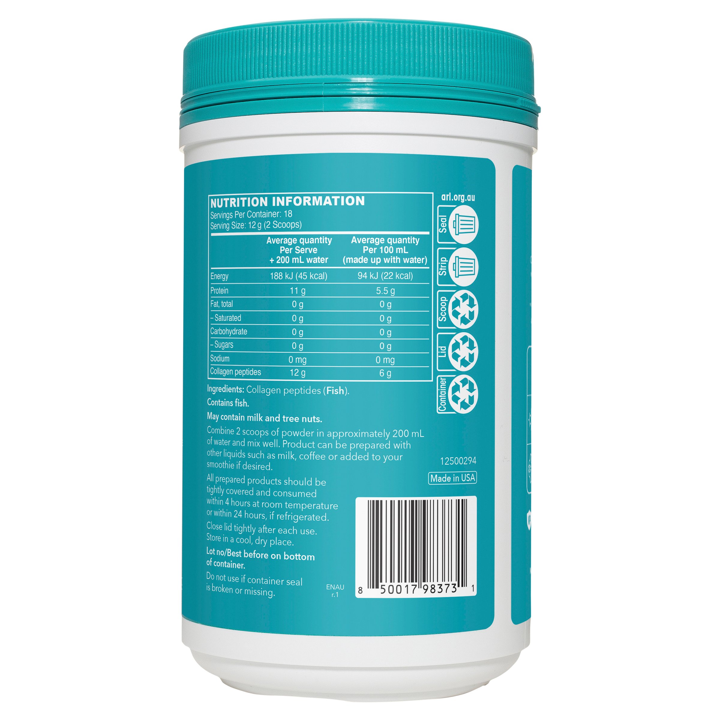 Vital Proteins Marine Collagen Unflavoured 221g - Image 3