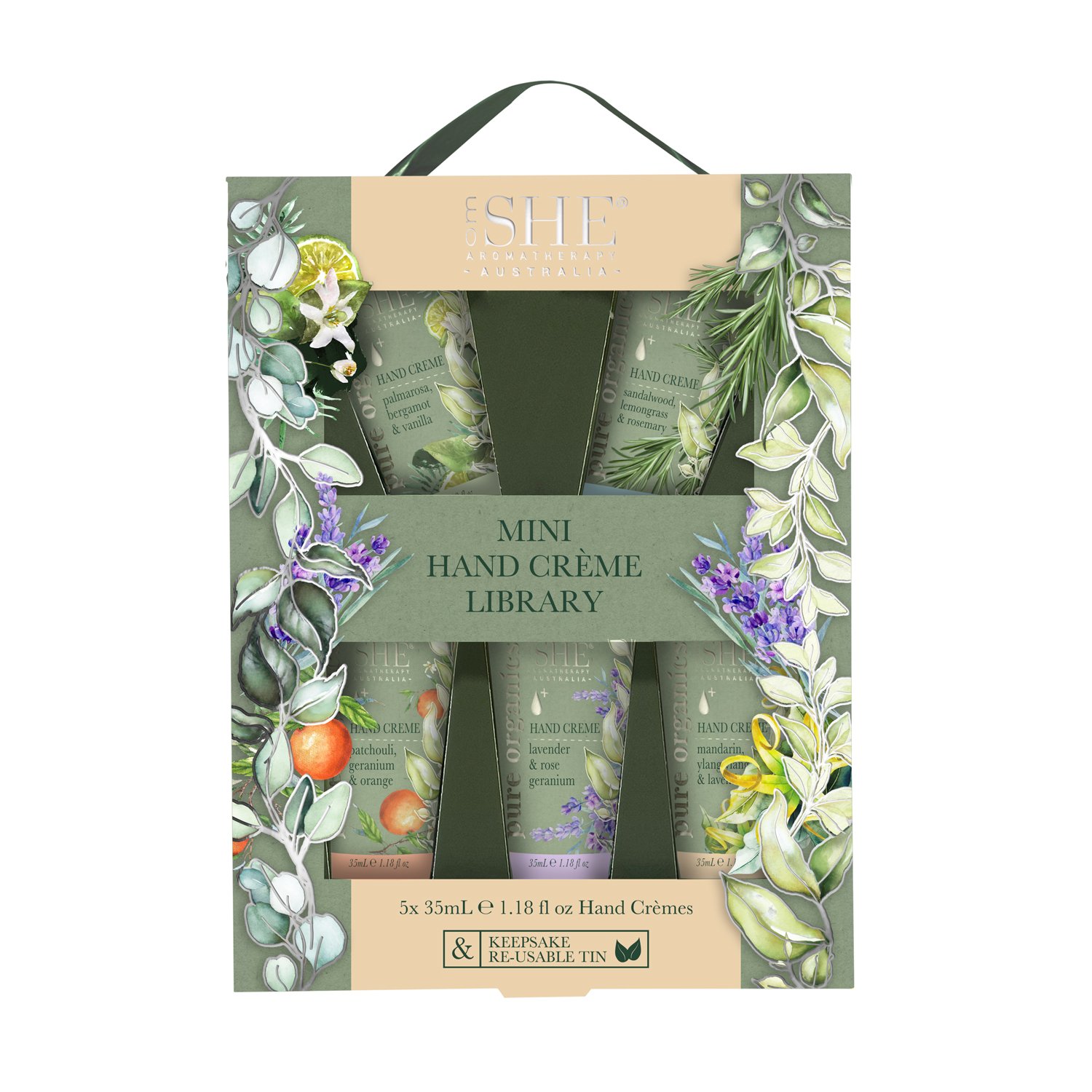 She Aromatherapy Pure Organics Hand Crème Set 5 piece