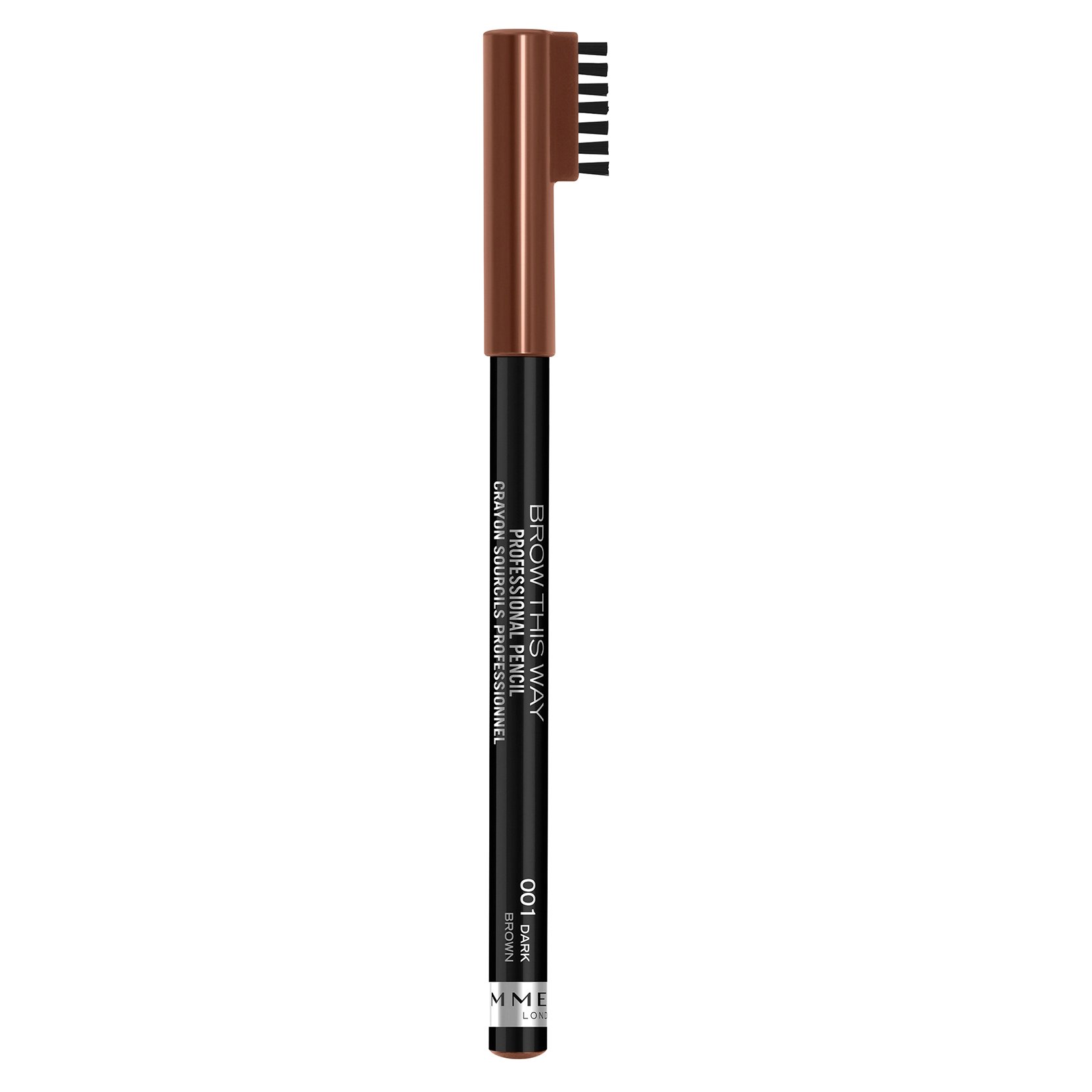 Rimmel Professional Eyebrow Pencil 01 Dark Brown 1.4g - Image 5