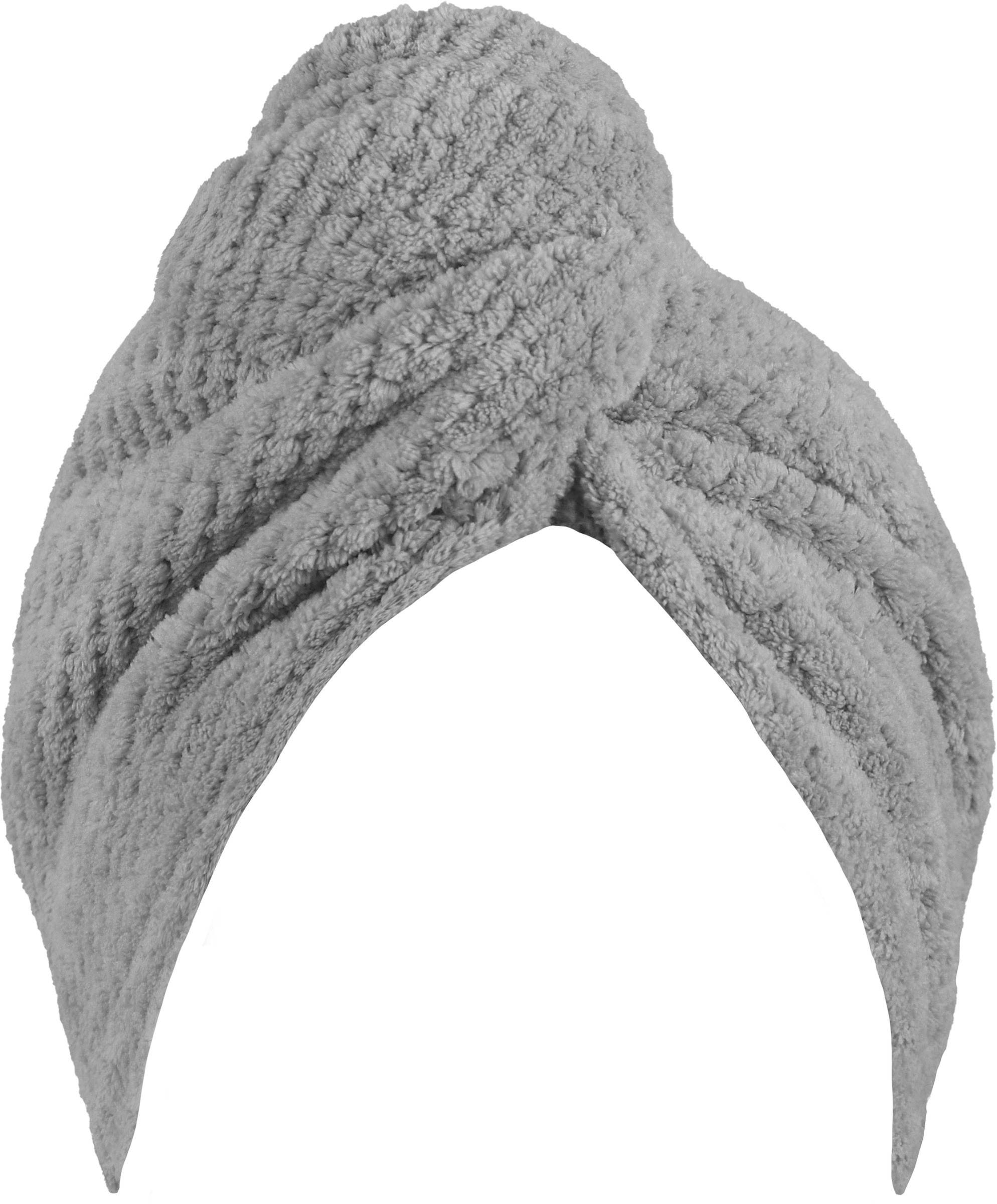 Wicked Sista Waffle Turban Hair Towel Light Grey 1 each - Image 2