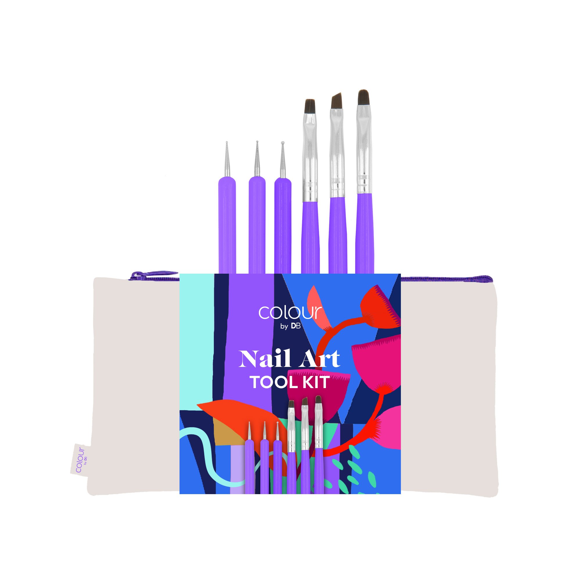 Colour By TBN Nail Art Tool Kit 8 piece