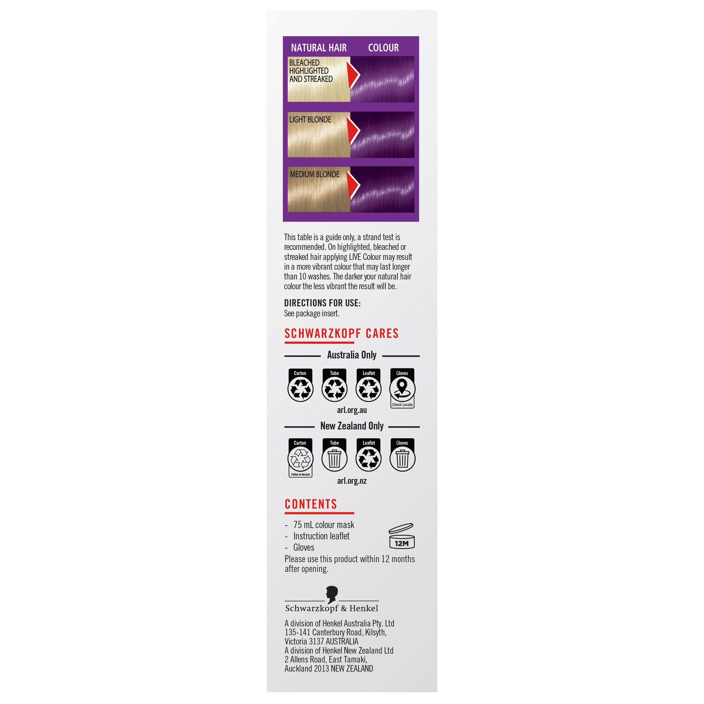 Schwarzkopf LIVE Colour UBs Magnetic Purple Semi Permanent 75ml - Image 3