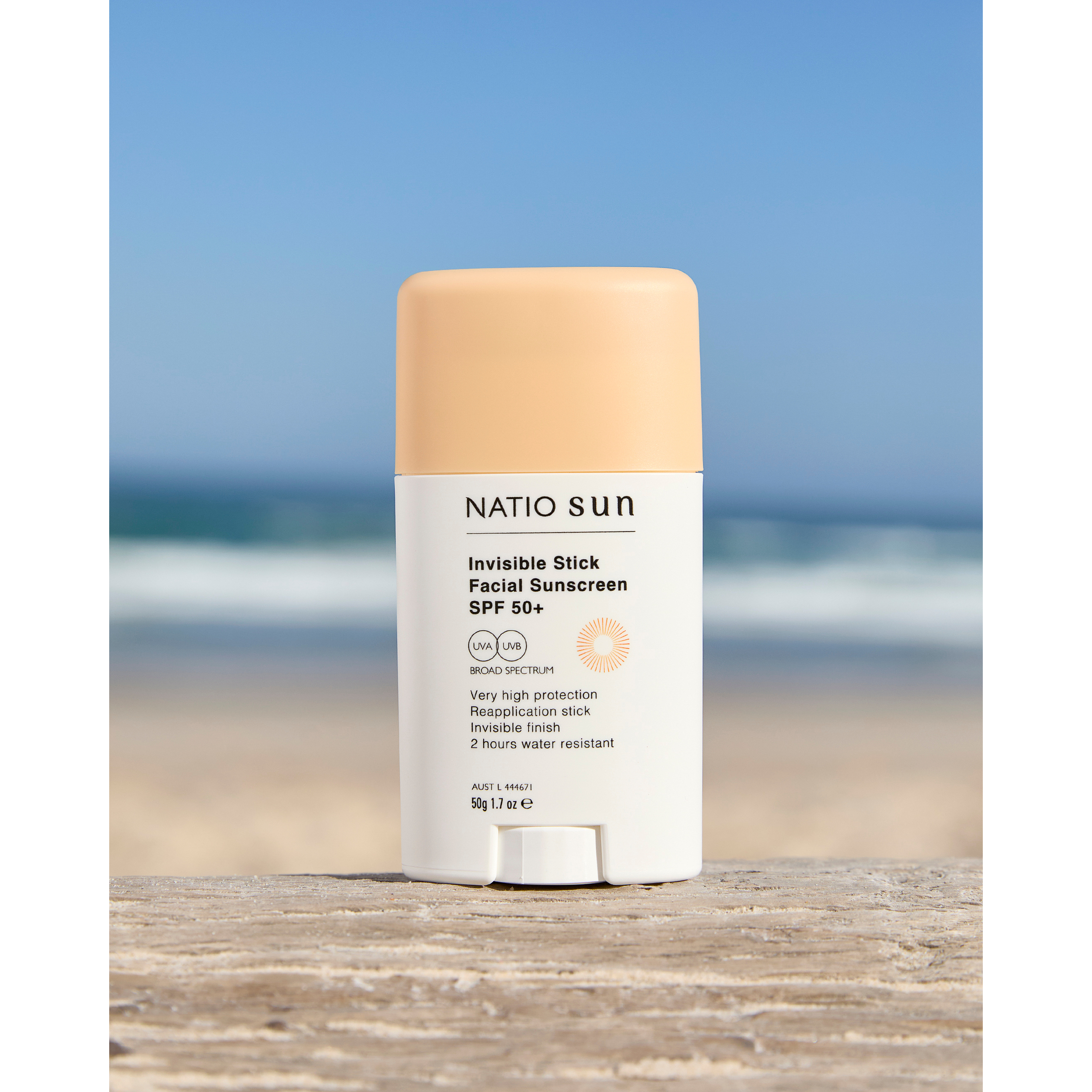 Natio Invisible Stick Facial Sunscreen SPF 50+ 50g - Image 3