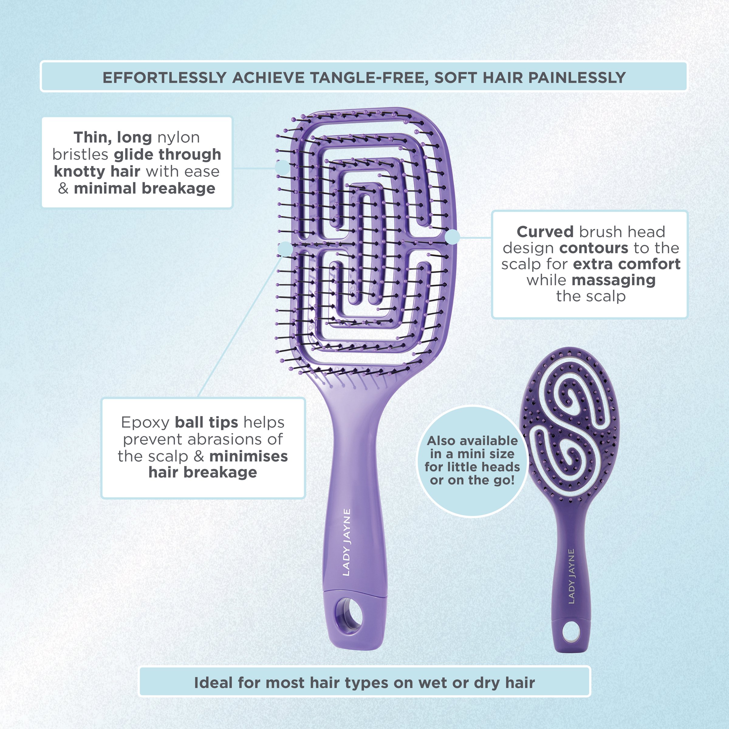Lady Jayne Flexi Glide Brush Purse 1 each - Image 6