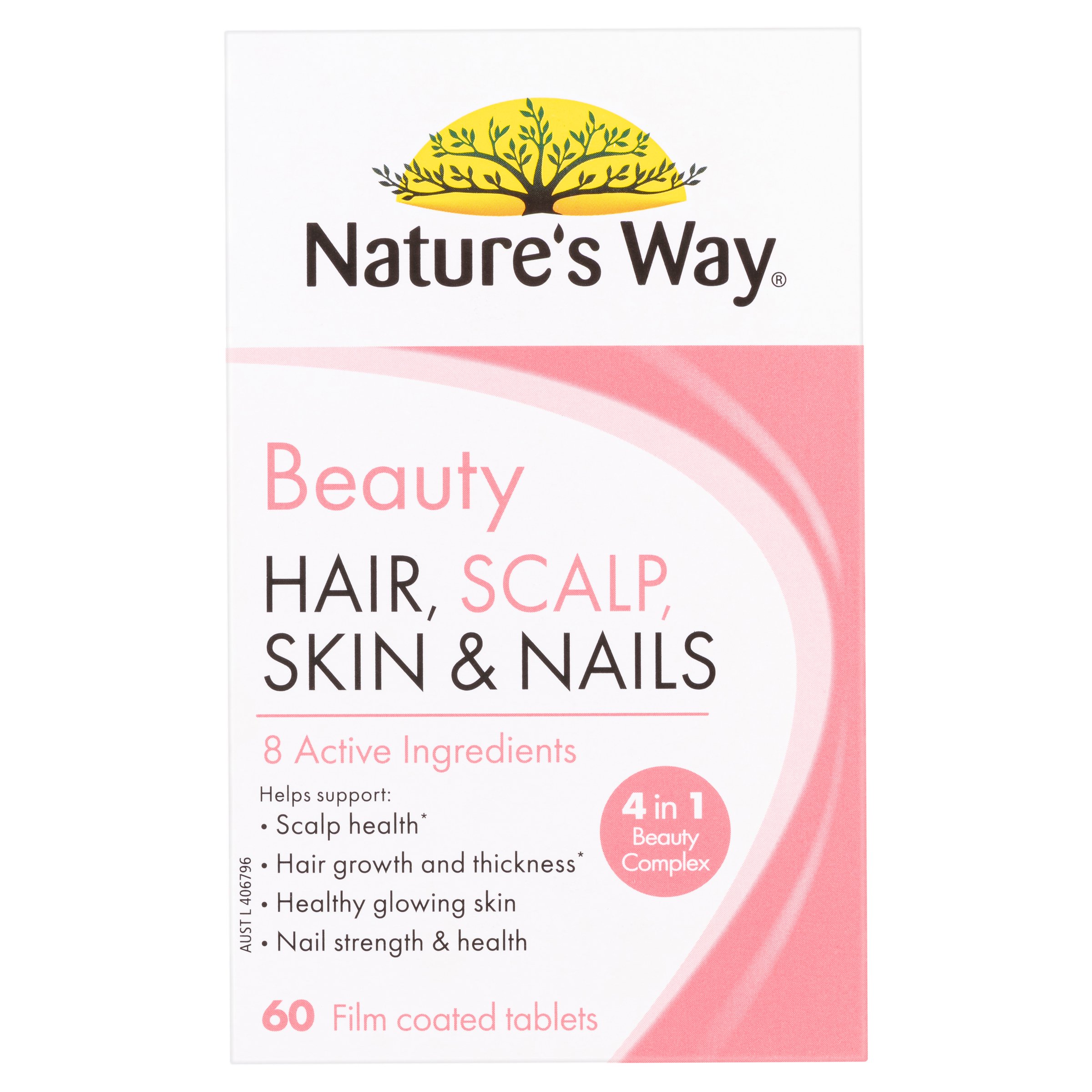 Nature's Way Beauty Hair, Scalp, Skin & Nails 60 capsules - Image 1