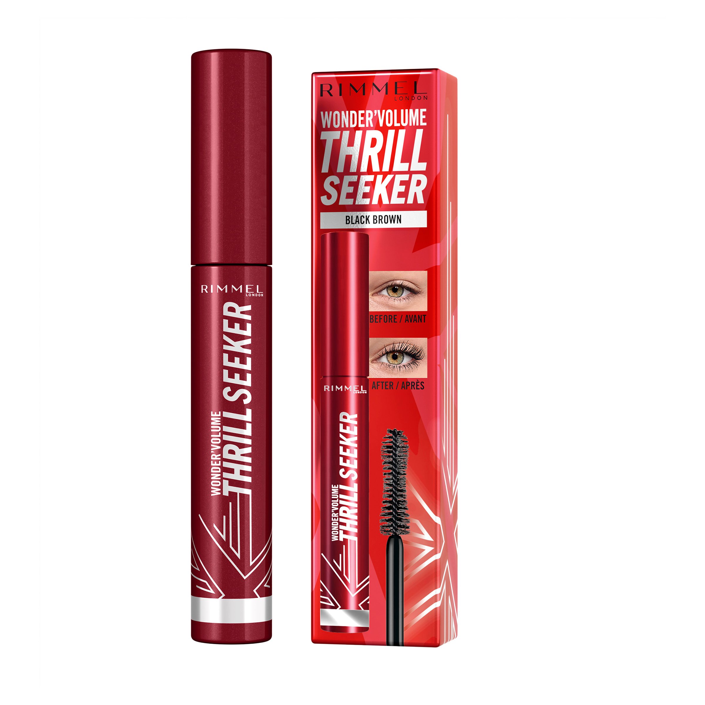 Rimmel Wonder Volume Thrill Seeker Mascara Black Brown 1 each - Image 1