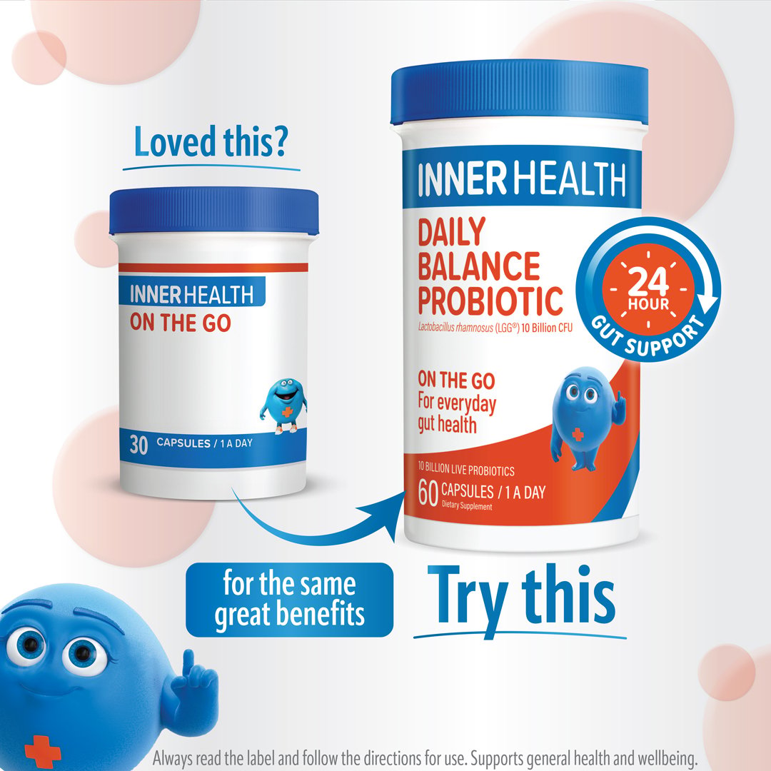 Inner Health Daily Balance Probiotic 60 capsules - Image 5