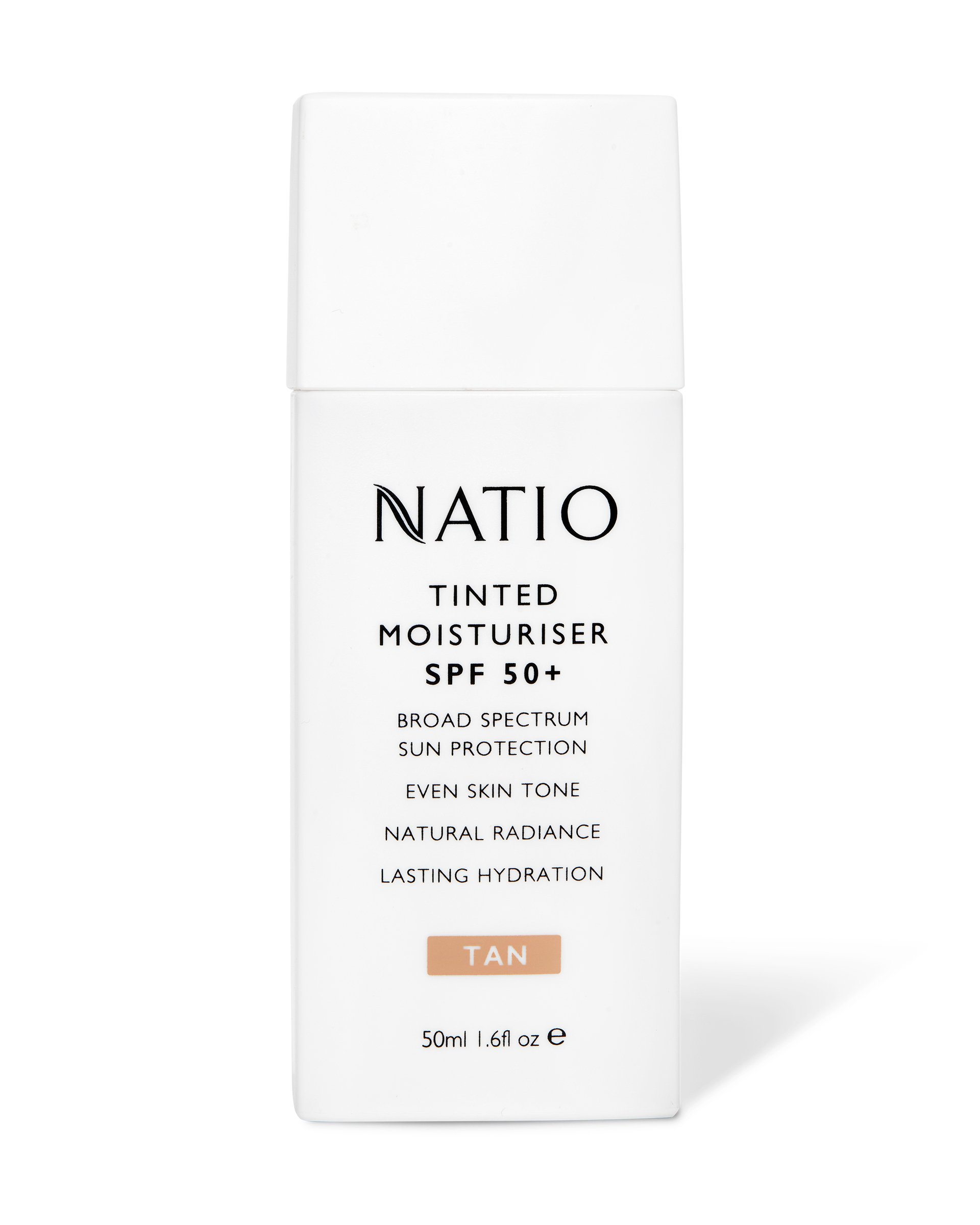 Natio Tinted Moisturiser SPF50+ Tan 50ml - Image 1