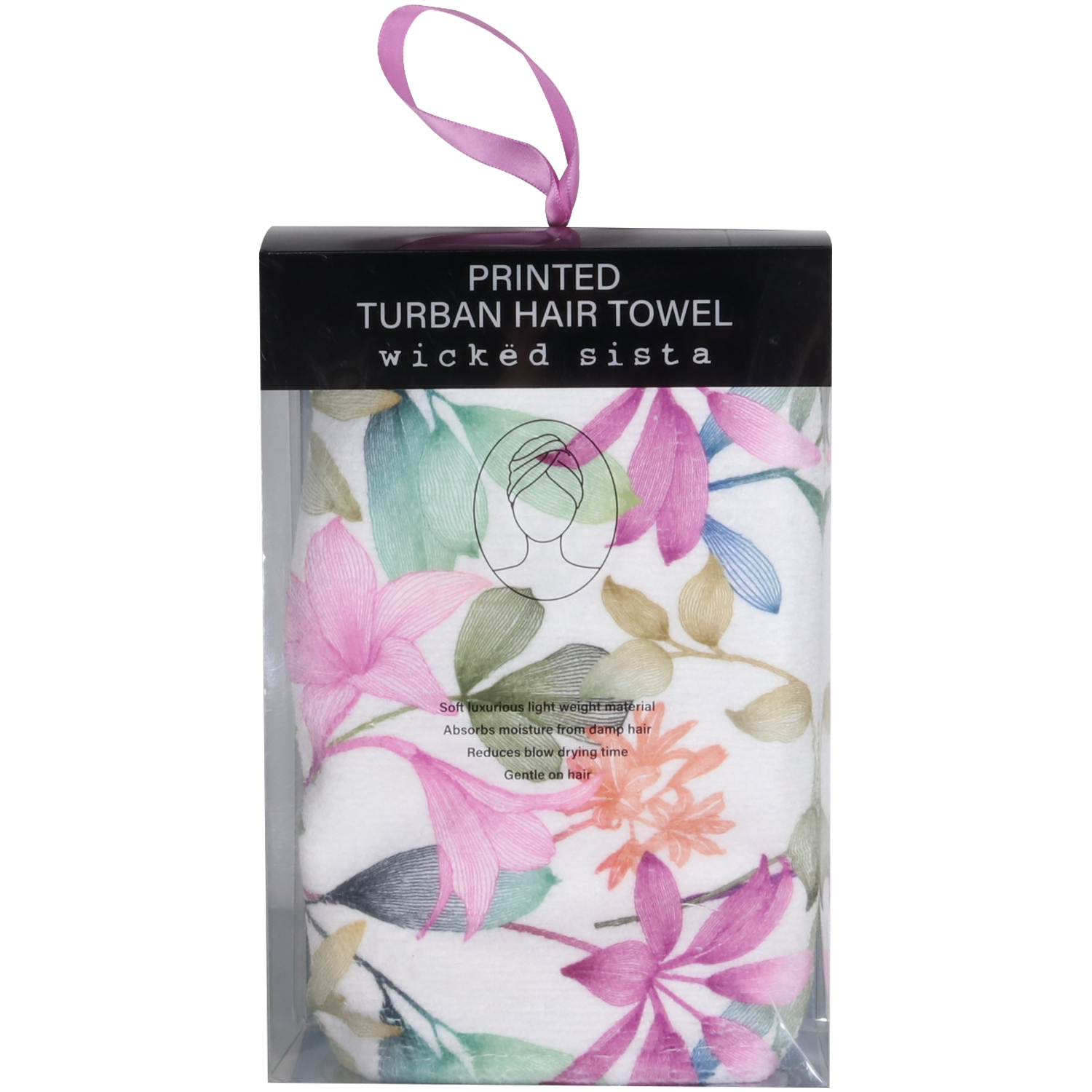 Wicked Sista Turban Hair Towel Sophia 1 each - Image 2