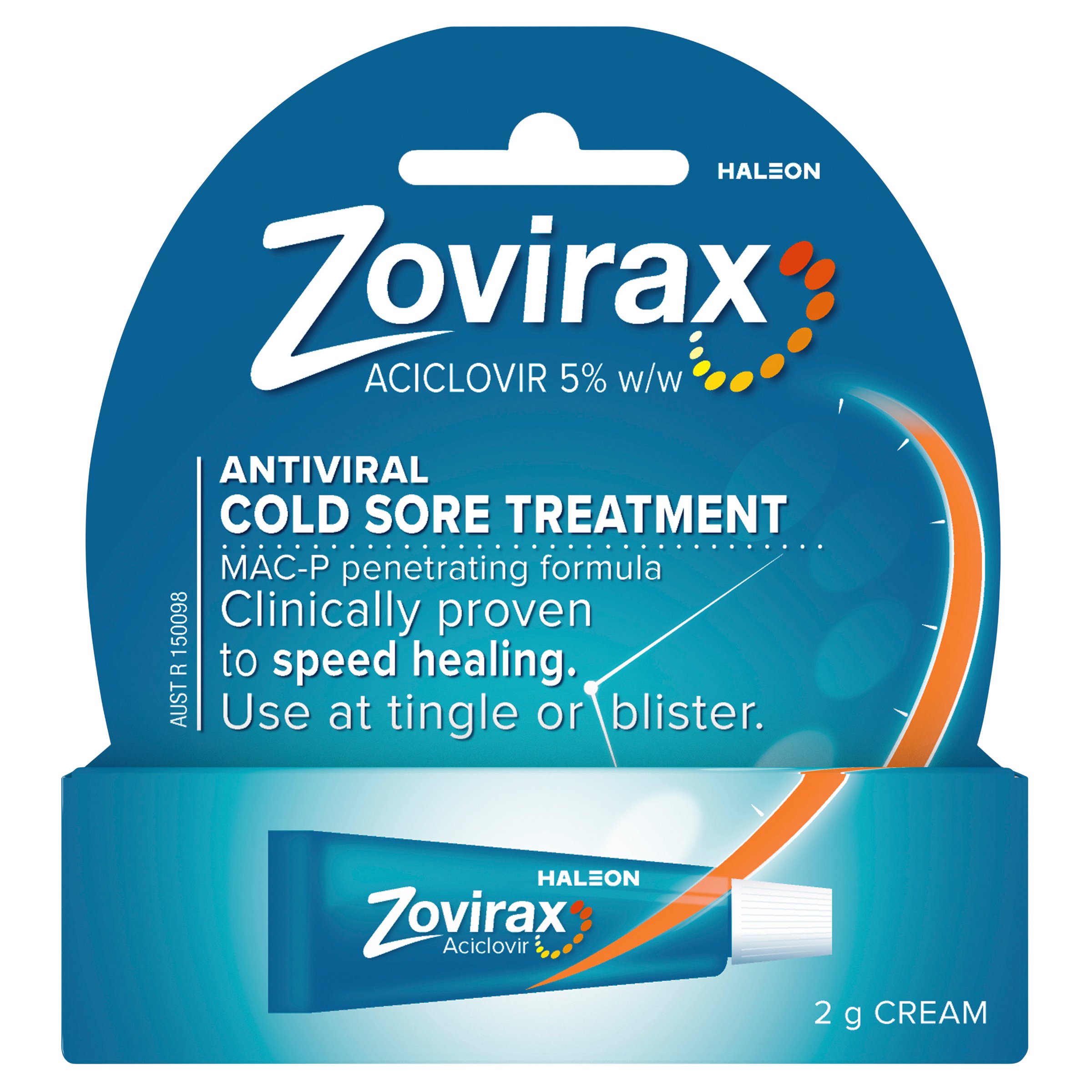 Zovirax Cold Sore Cream Tube 2g - Image 1
