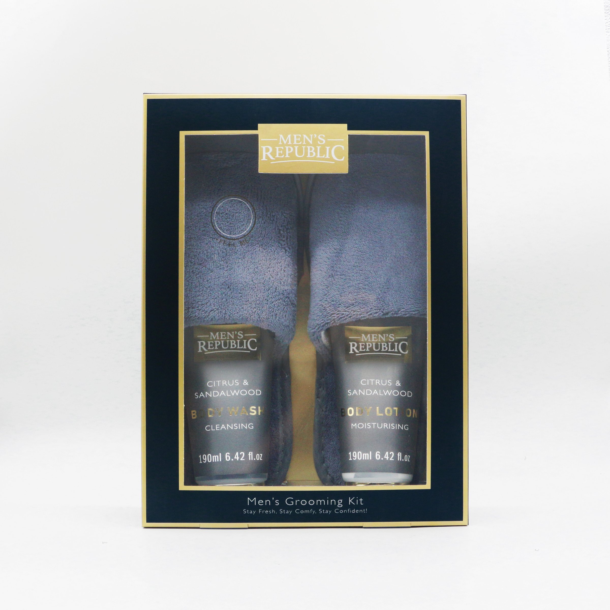 Men's Republic Grooming And Slippers Kit 3 piece - Image 1