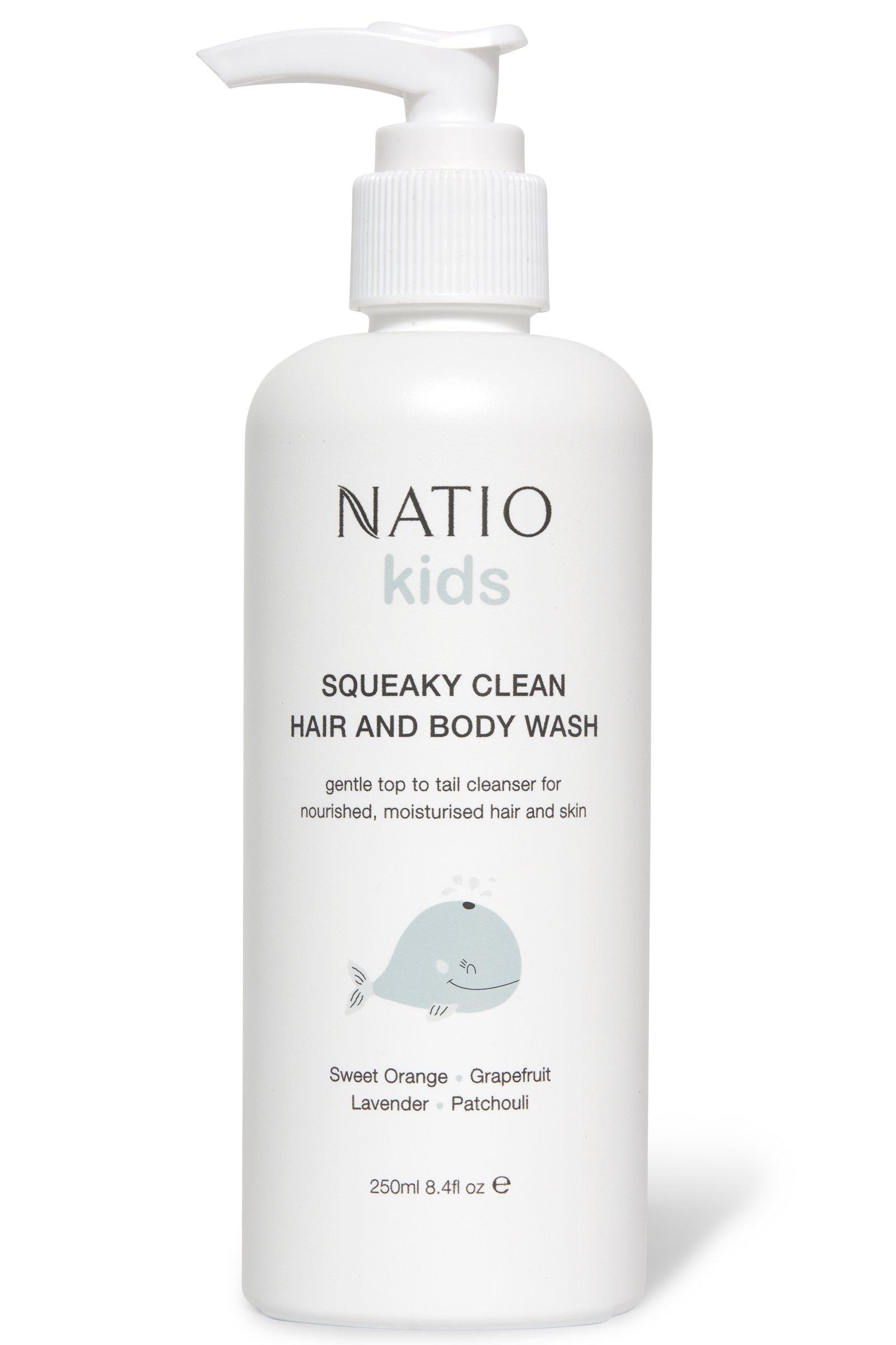 Natio Kids Squeaky Clean Hair And Body Wash 250ml