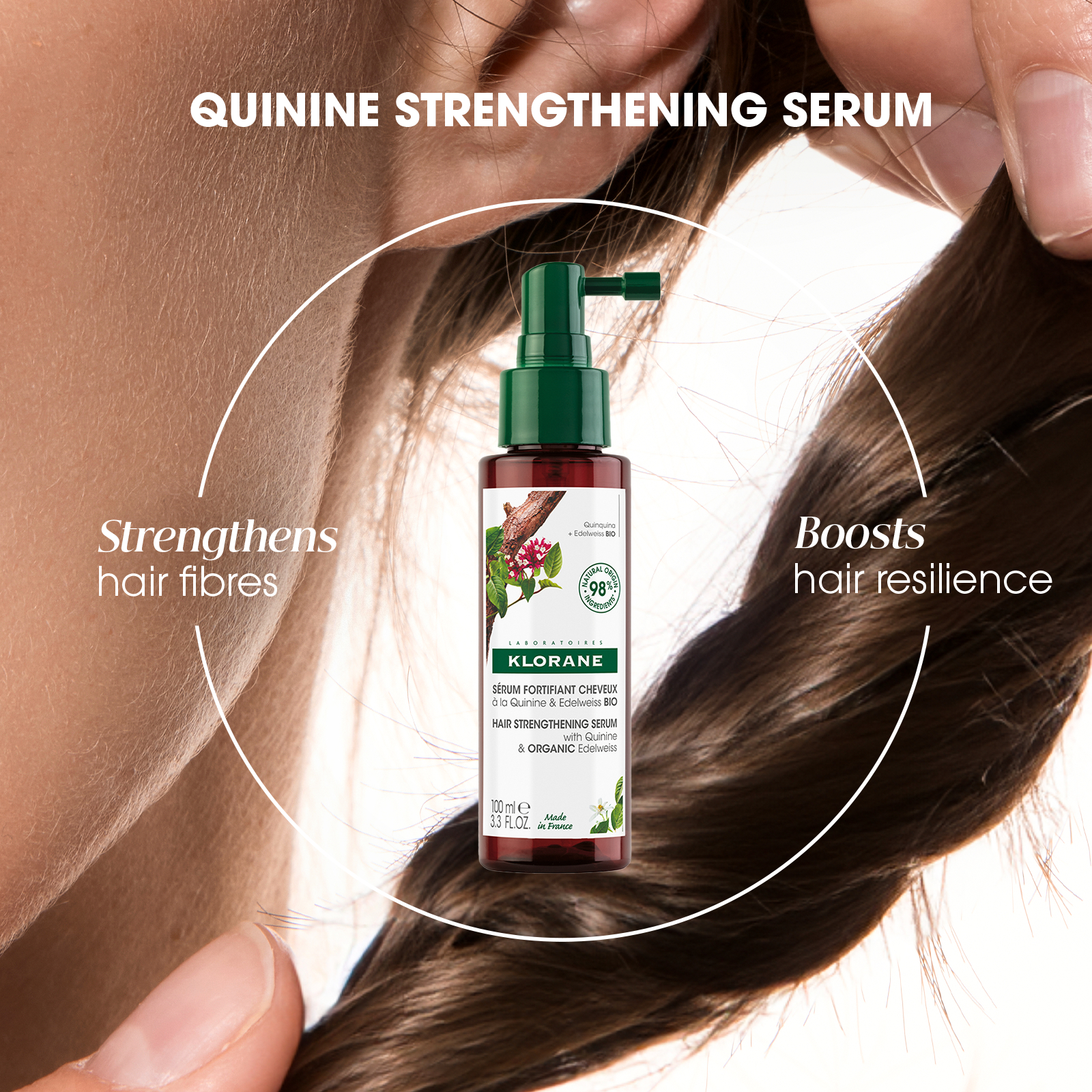 Klorane Strengthening Serum With Quinine & Organic Edelweiss Thinning Hair 100 ml - Image 7