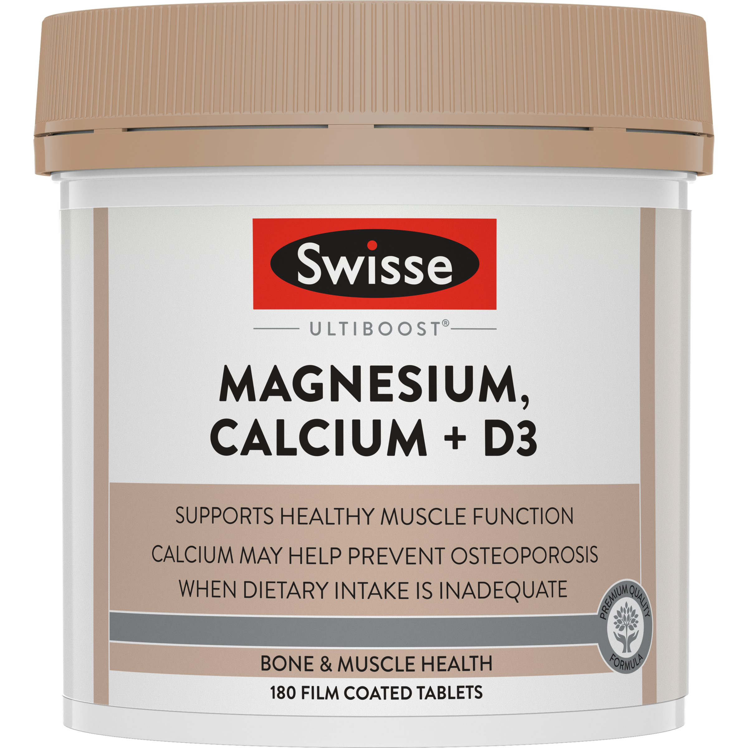 Swisse Ultiboost Magnesium Calcium + Vitamin D3 - 180 tablets - Image 1