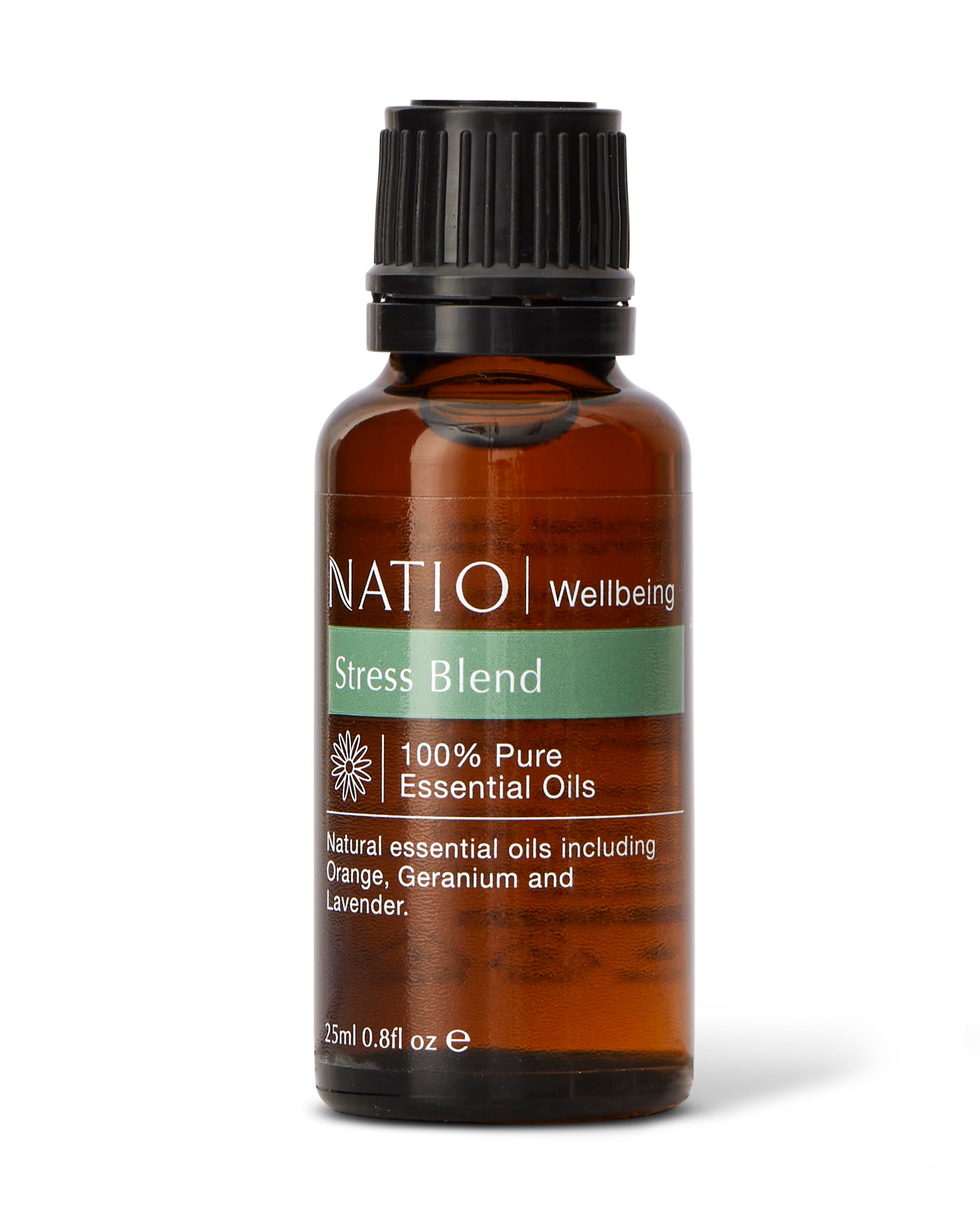 Natio Wellbeing Pure Essential Oil Blend - Stress 25ml - Image 1