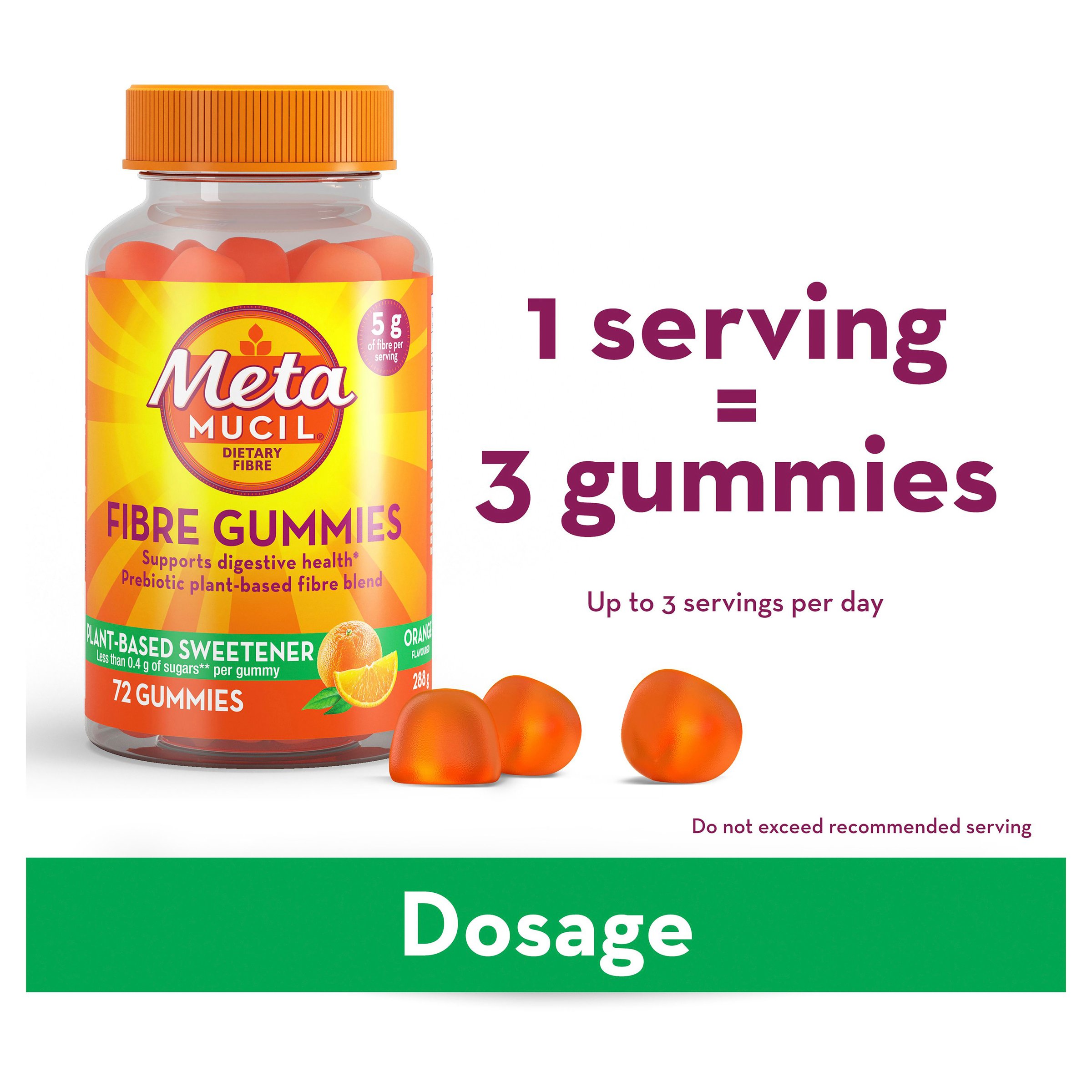 Metamucil Fibre Gummies 72 each - Image 7