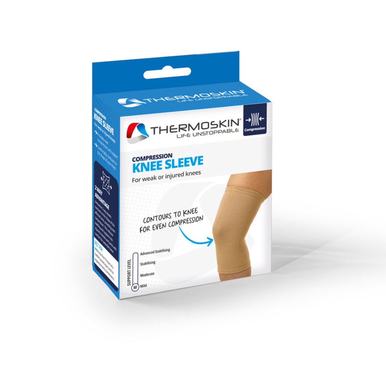 Thermoskin Compression Knee Sleeve Small - Image 1