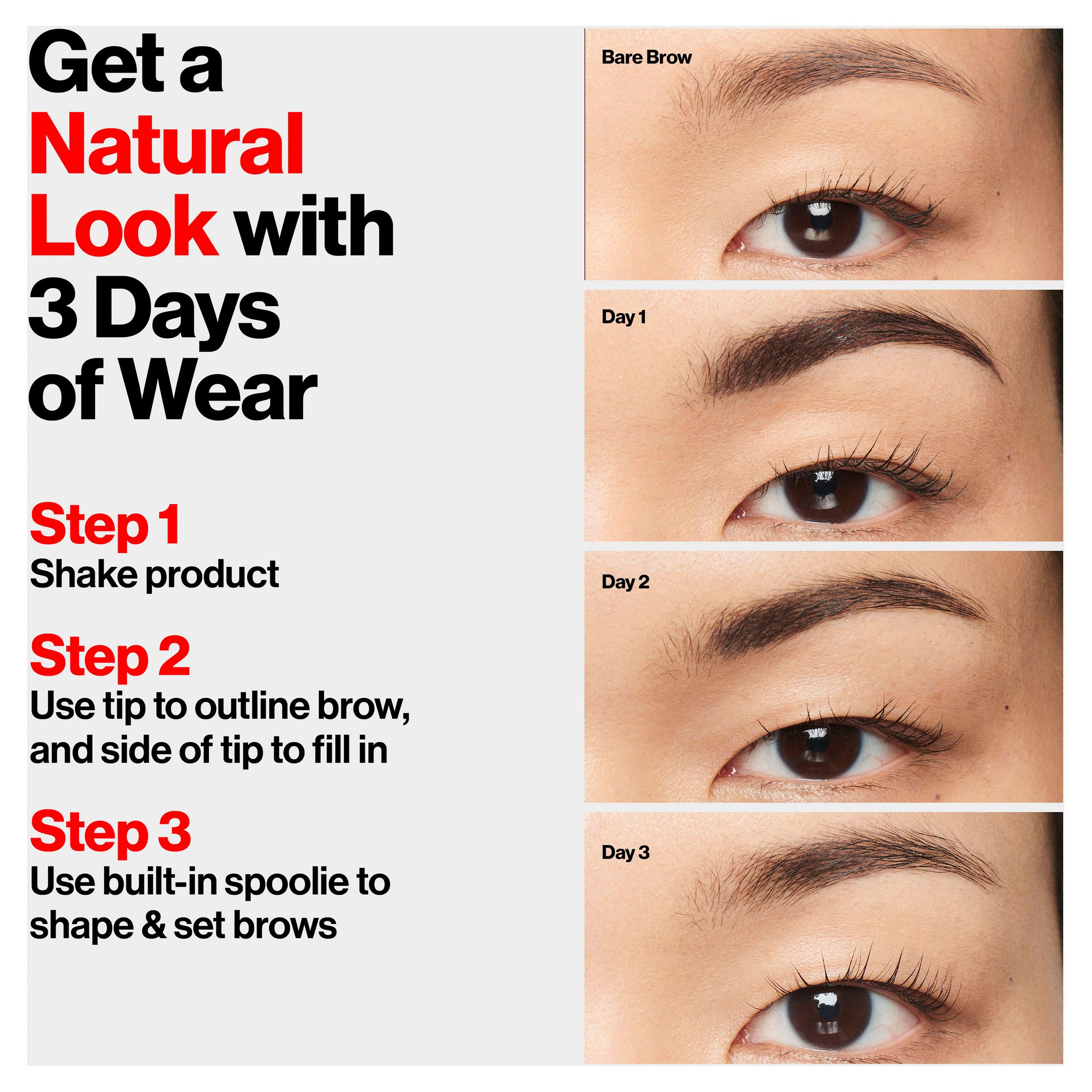 Revlon ColorStay Semi Permanent Brow Ink Dark Brown 1 each - Image 4