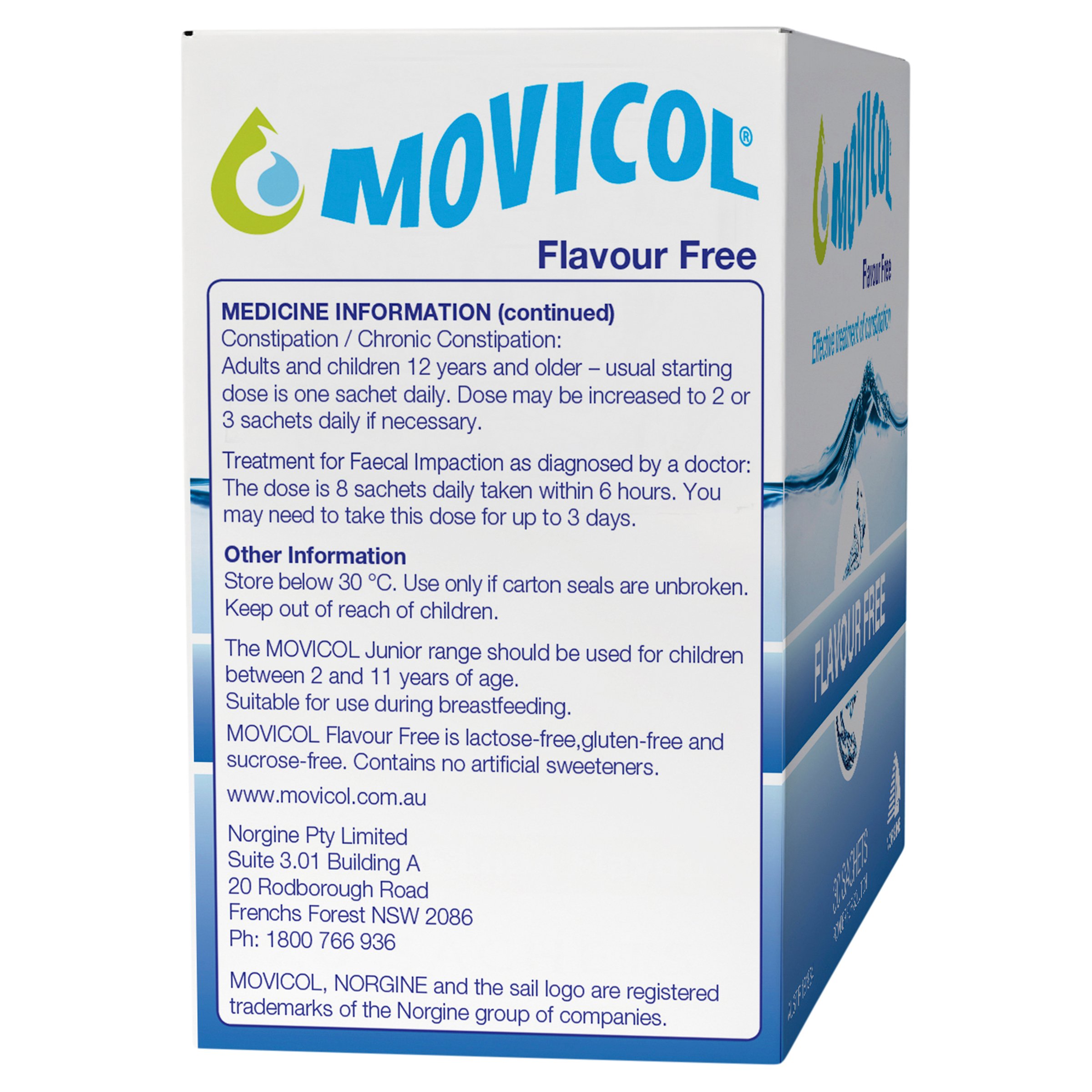 MOVICOL Adult Flavour Free 30 sachets - Image 3