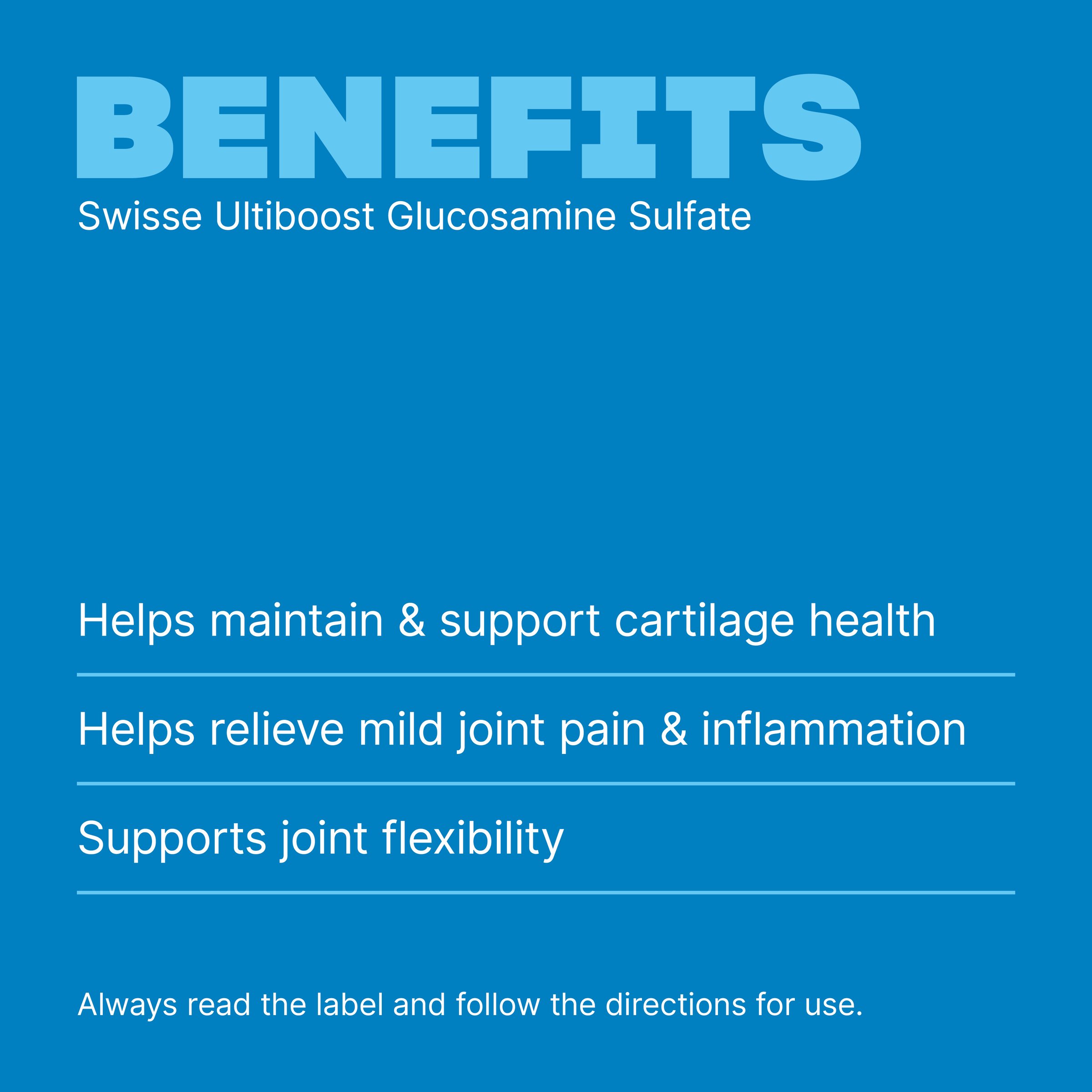 Swisse Ultiboost Glucosamine Sulfate 1500mg - 180 tablets - Image 4