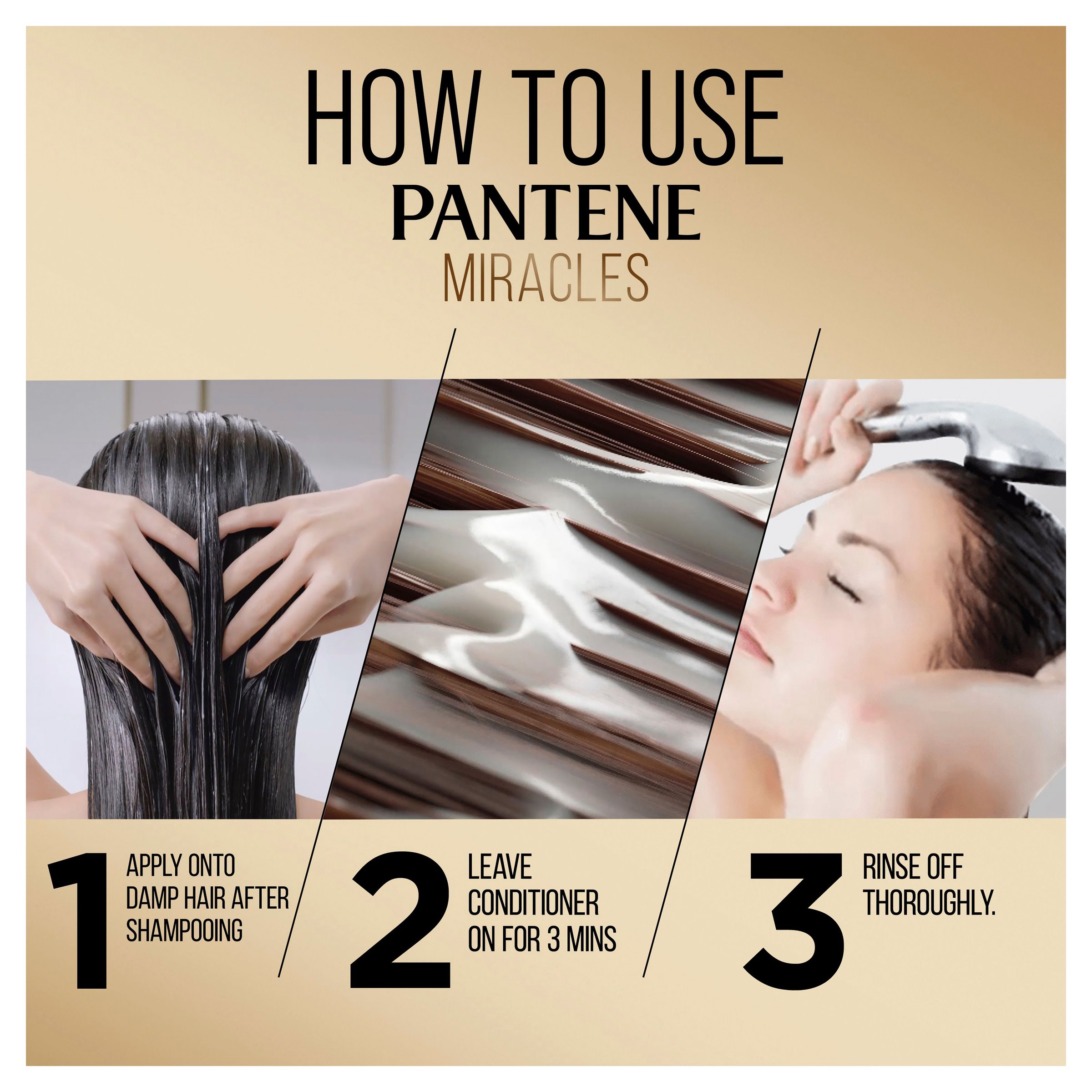 Pantene 3 Minute Miracle Collagen Repair & Protect Conditioner 350ml - Image 3