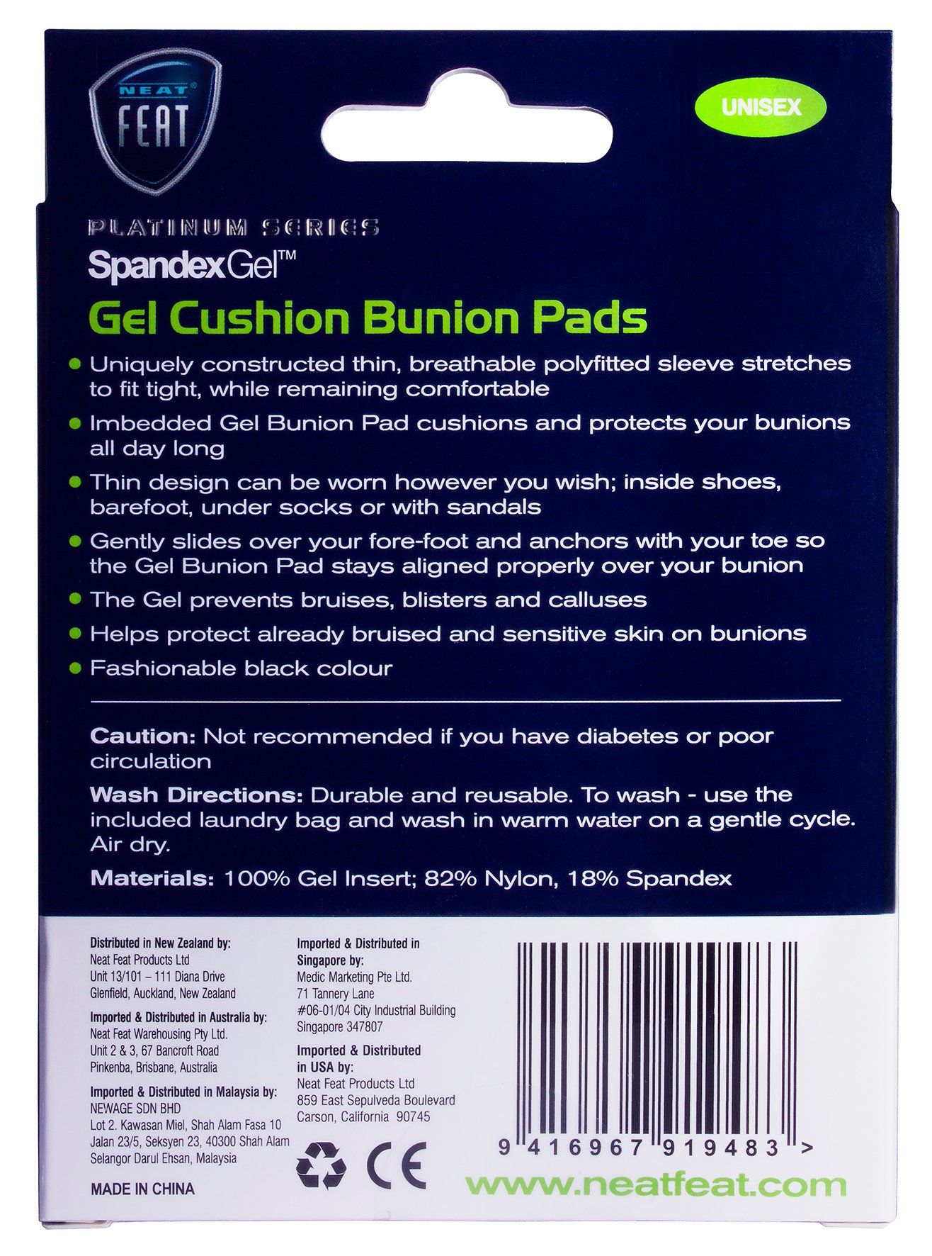Neat Feat Spandex Bunion Pad Sleeve Medium 1 pair - Image 2