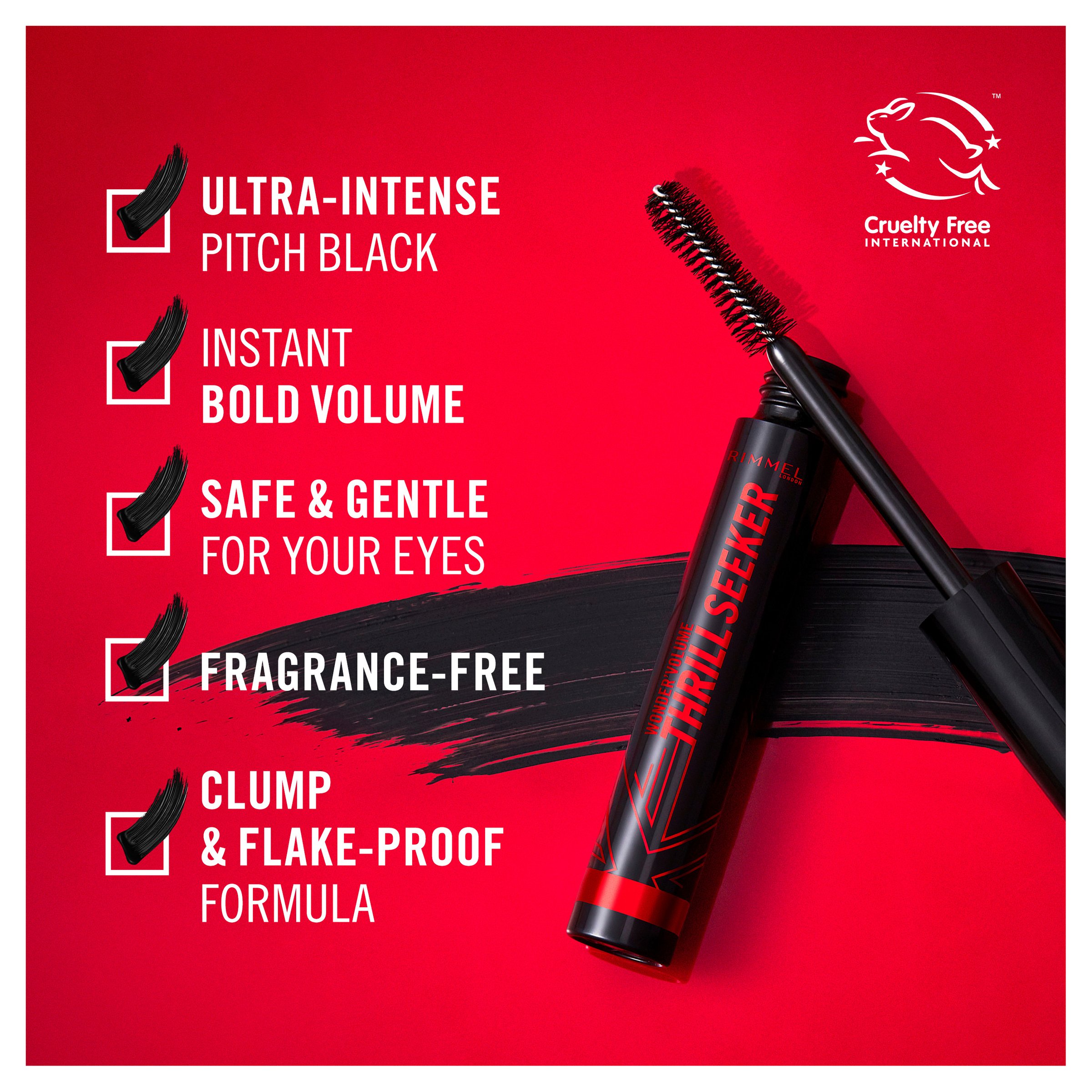 Rimmel Volume Thrill Seeker Mascara Pitch Black 8ml - Image 6