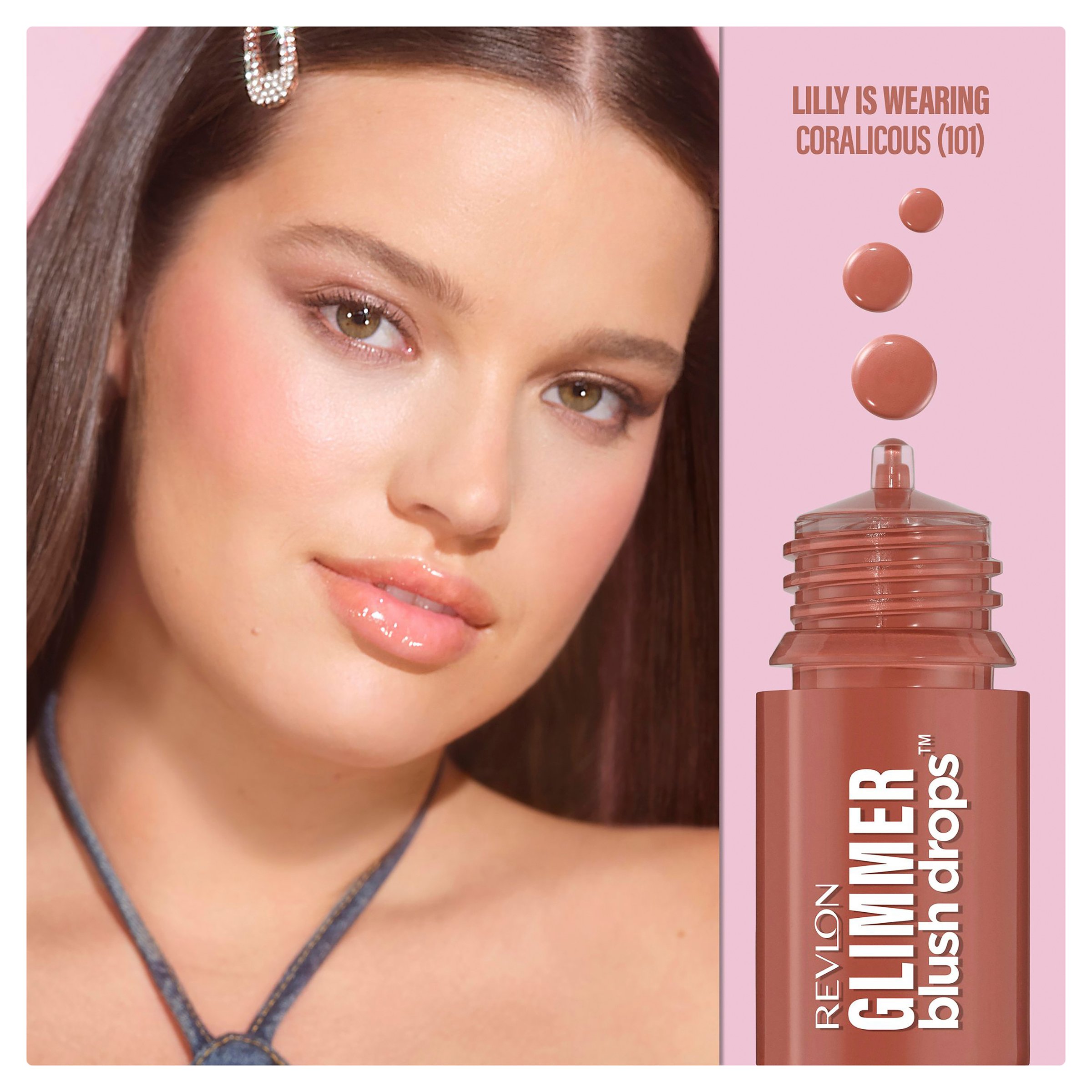 Revlon Glimmer Blush Drops - Coralicious 1 each - Image 10