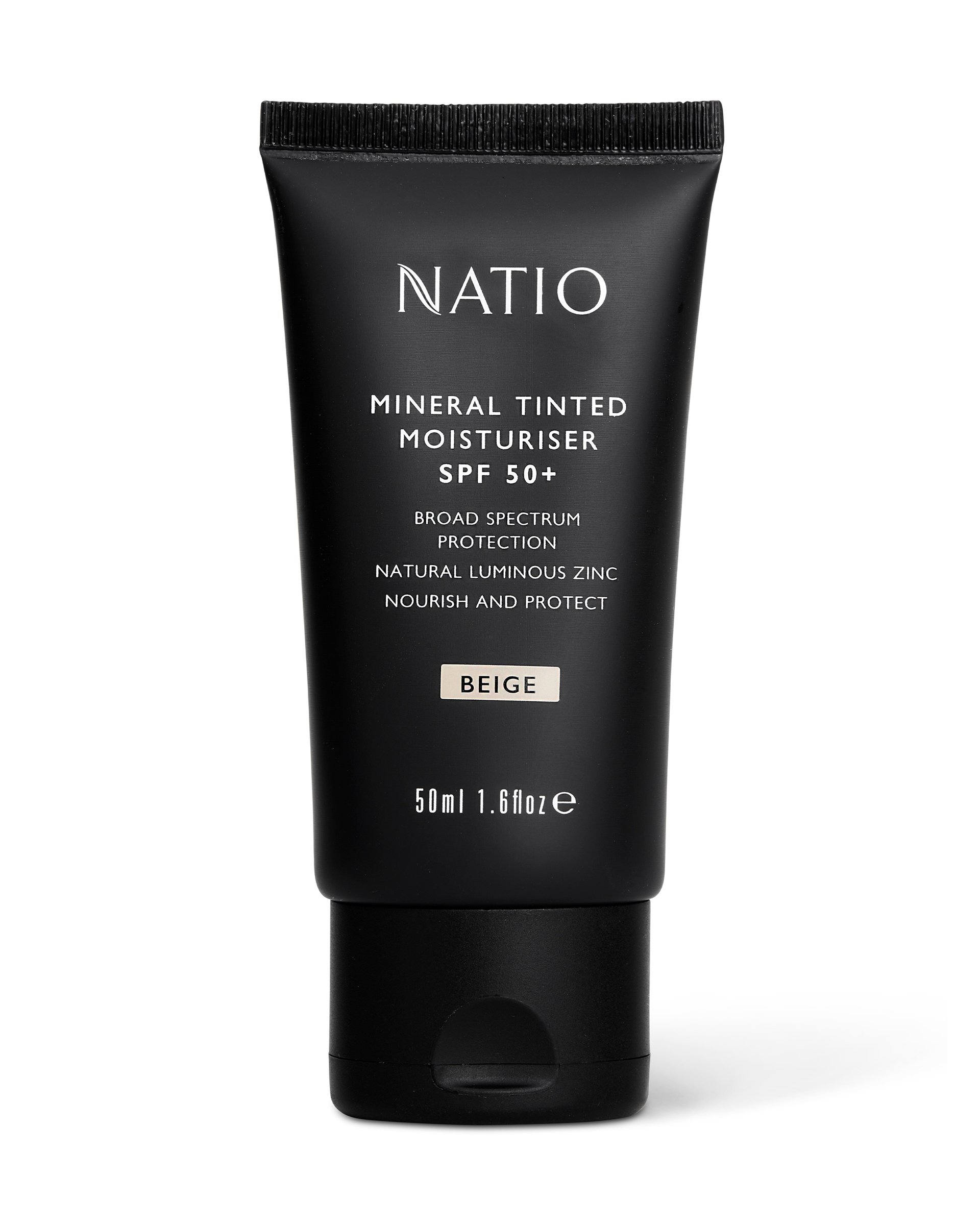 Natio Mineral Tinted Moisturiser SPF 50 + Beige 50ml - Image 1
