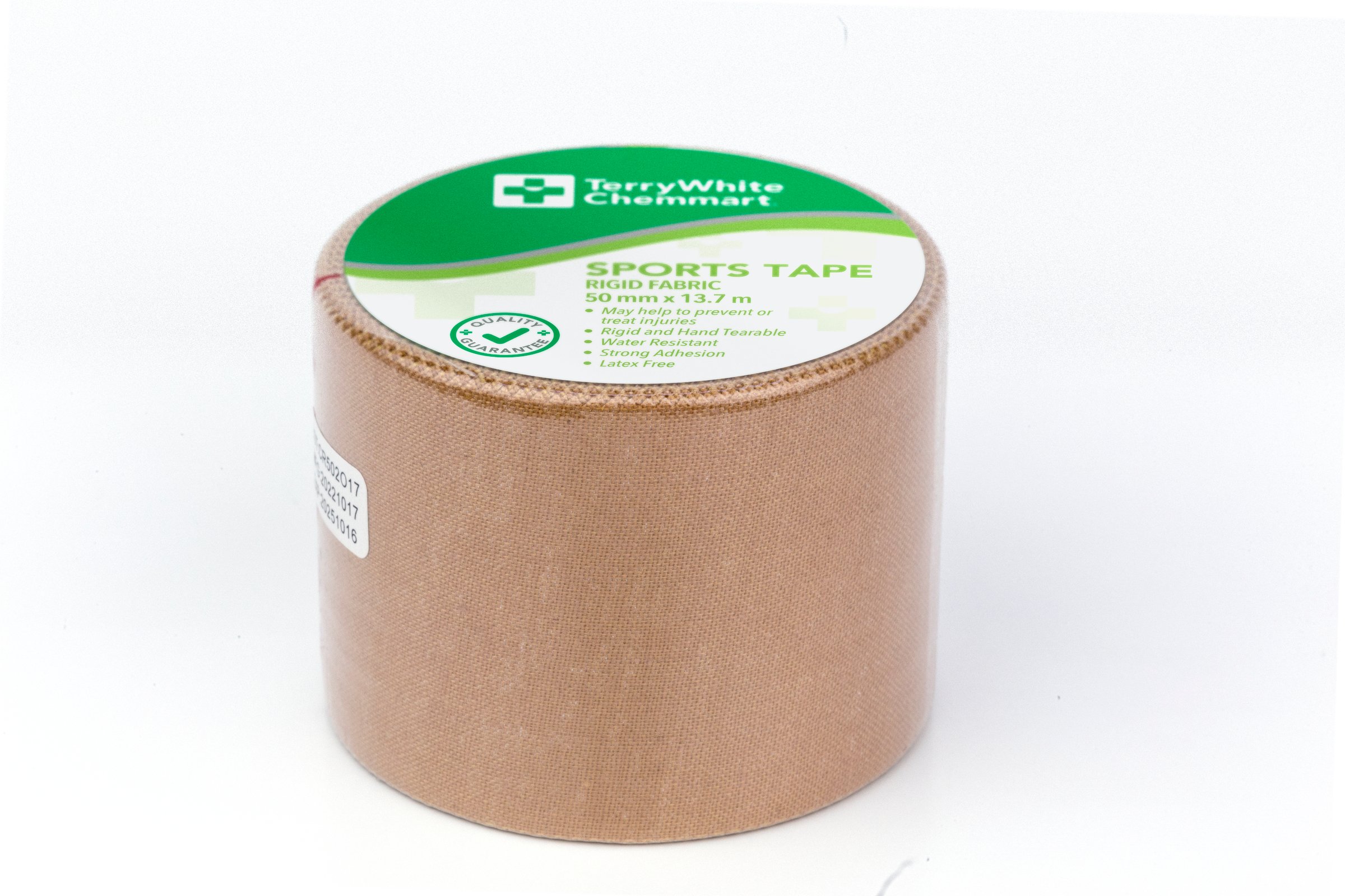 TerryWhite Chemmart Sports Tape Tan 50mm X 13.7M - 1 roll - Image 2
