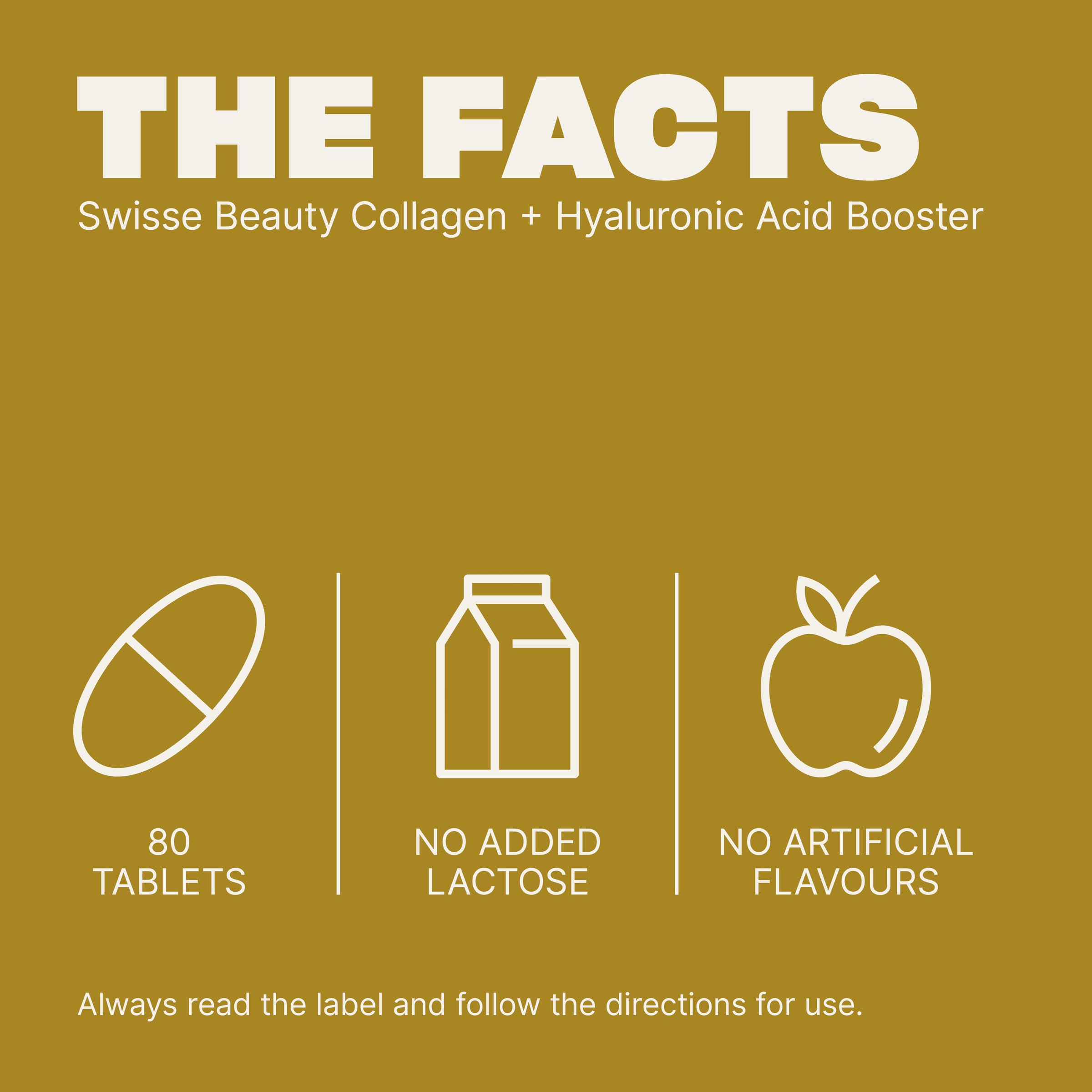 Swisse Beauty Collagen + Hyaluronic Acid Booster 80 tablets - Image 5