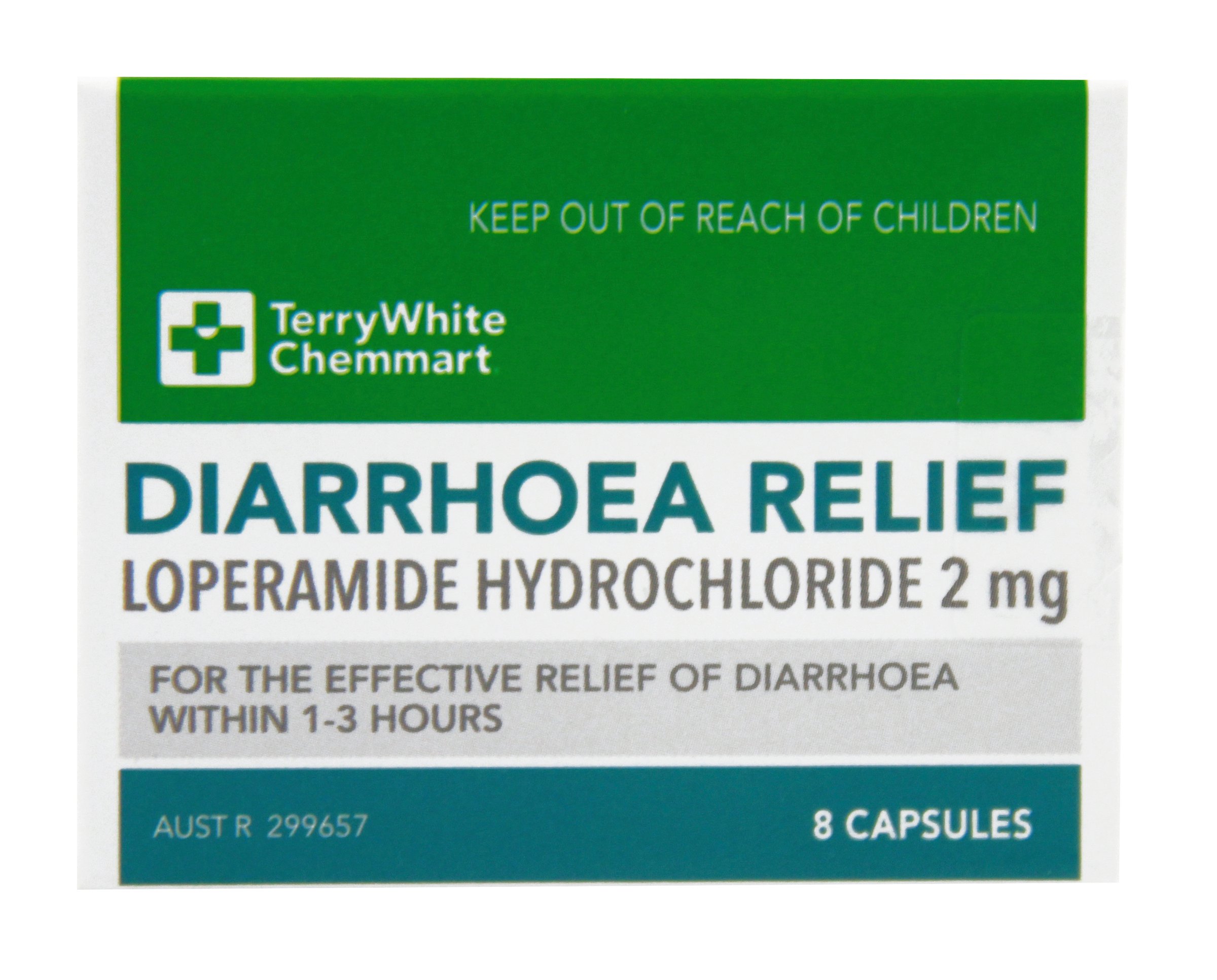 TerryWhite Chemmart Diarrhoea Relief 8 capsules - Image 1