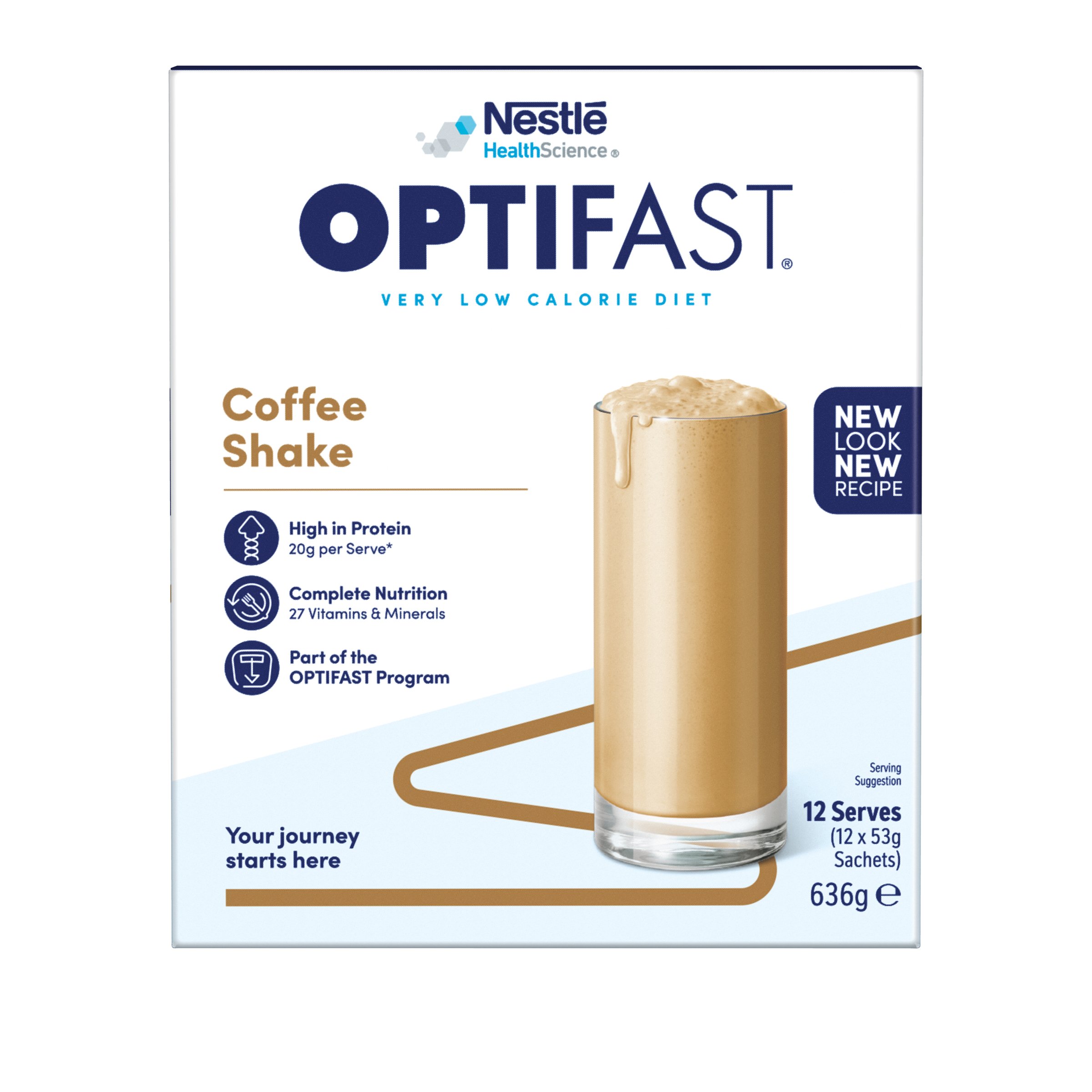 Optifast VLCD Shake Coffee 12 pack - Image 1